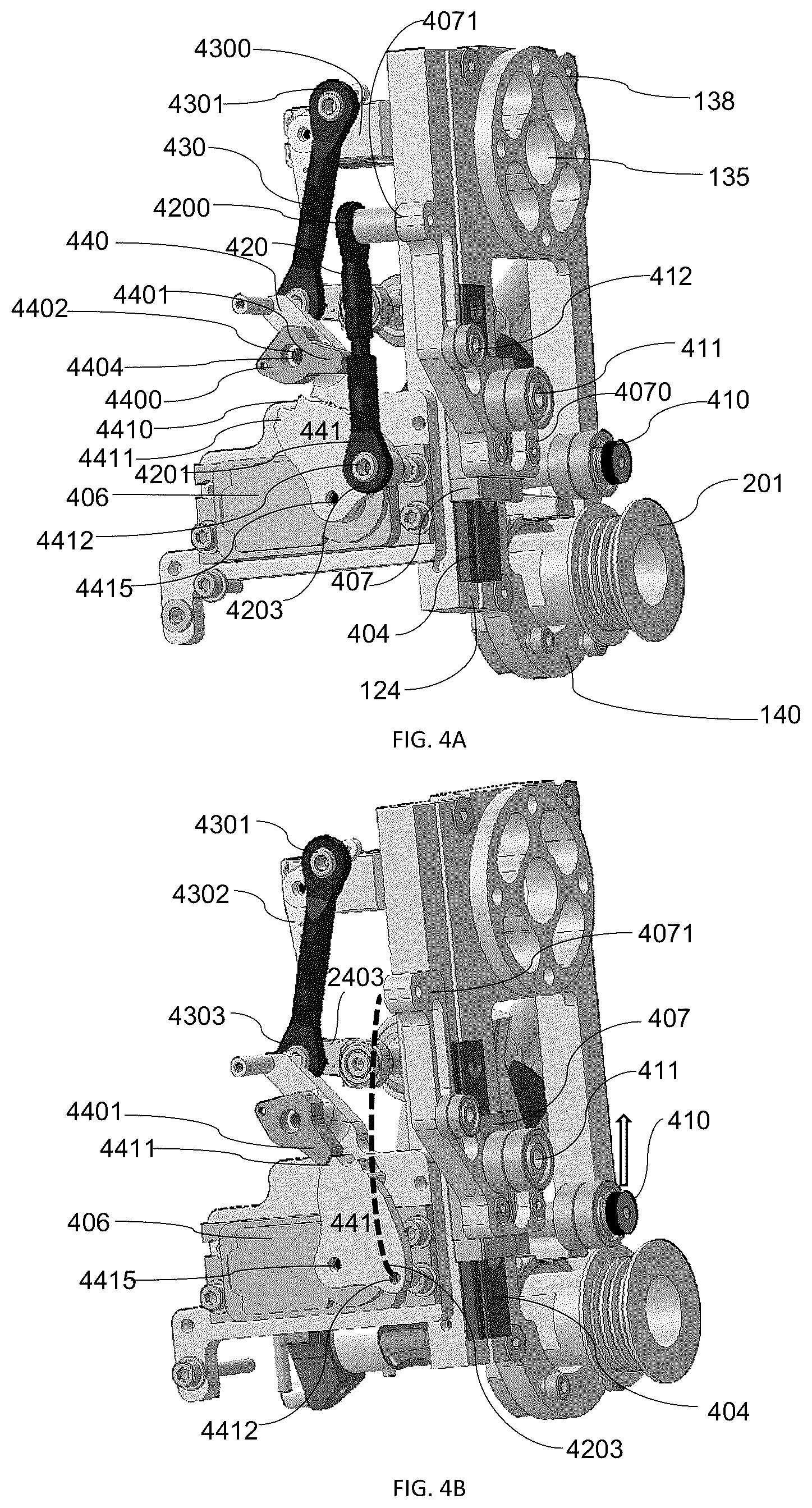 Patent US12103698 Figure 4 – Unmanned aerial vehicle's hybrid drive assembly