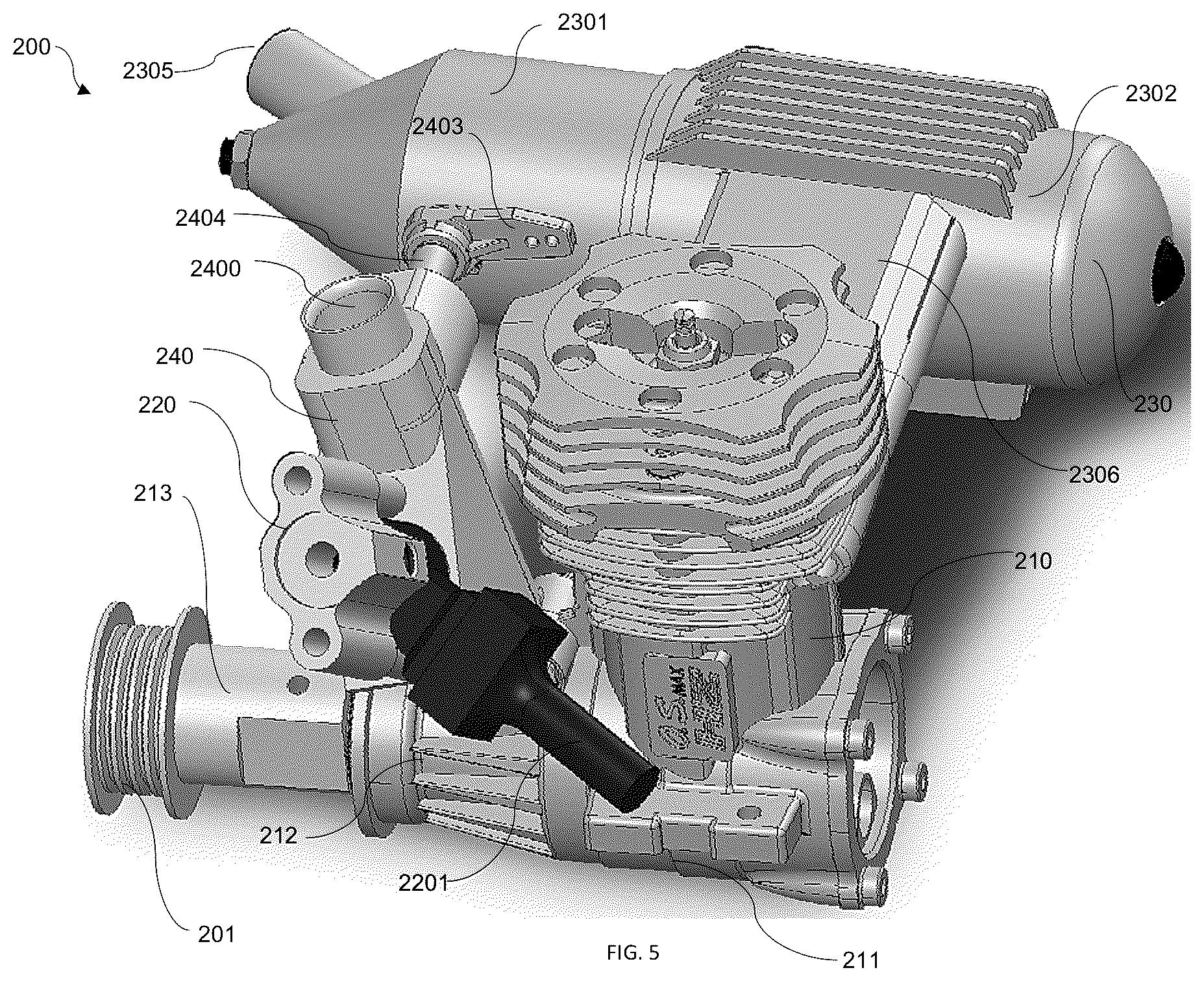 Patent US12103698 Figure 5 – Unmanned aerial vehicle's hybrid drive assembly