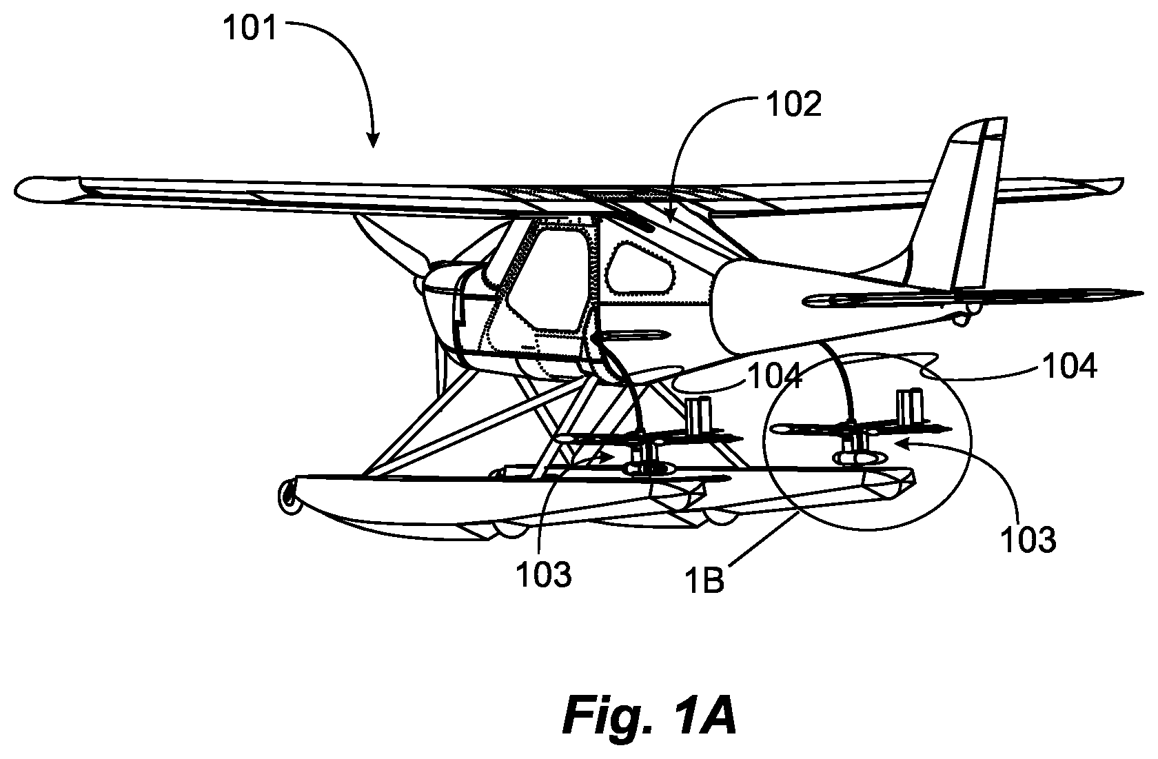 Patent US12103701 Figure 1 – Aircraft winch cable stabilizer