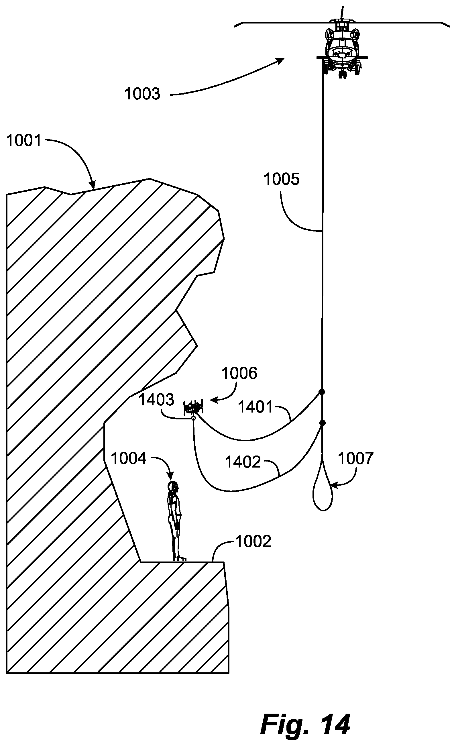 Patent US12103701 Figure 16 – Aircraft winch cable stabilizer