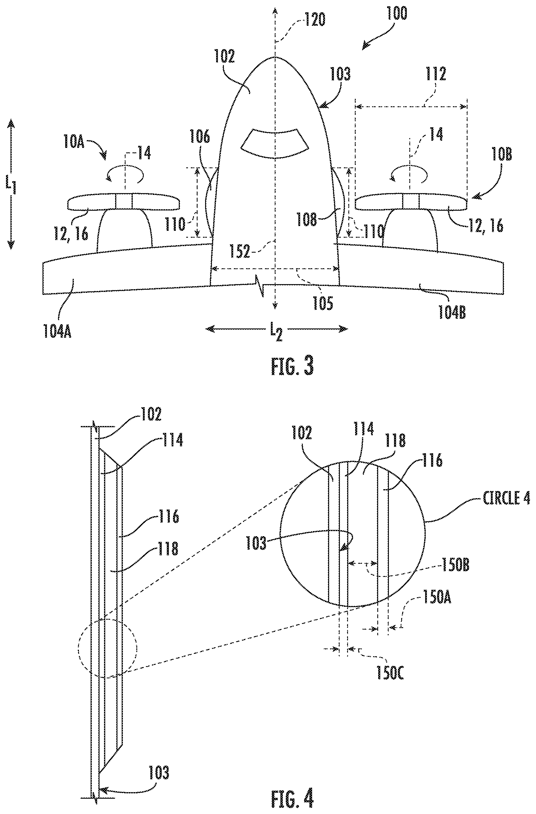 Patent US12103702 Figure 3 – Removeable fuselage shield for an aircraft