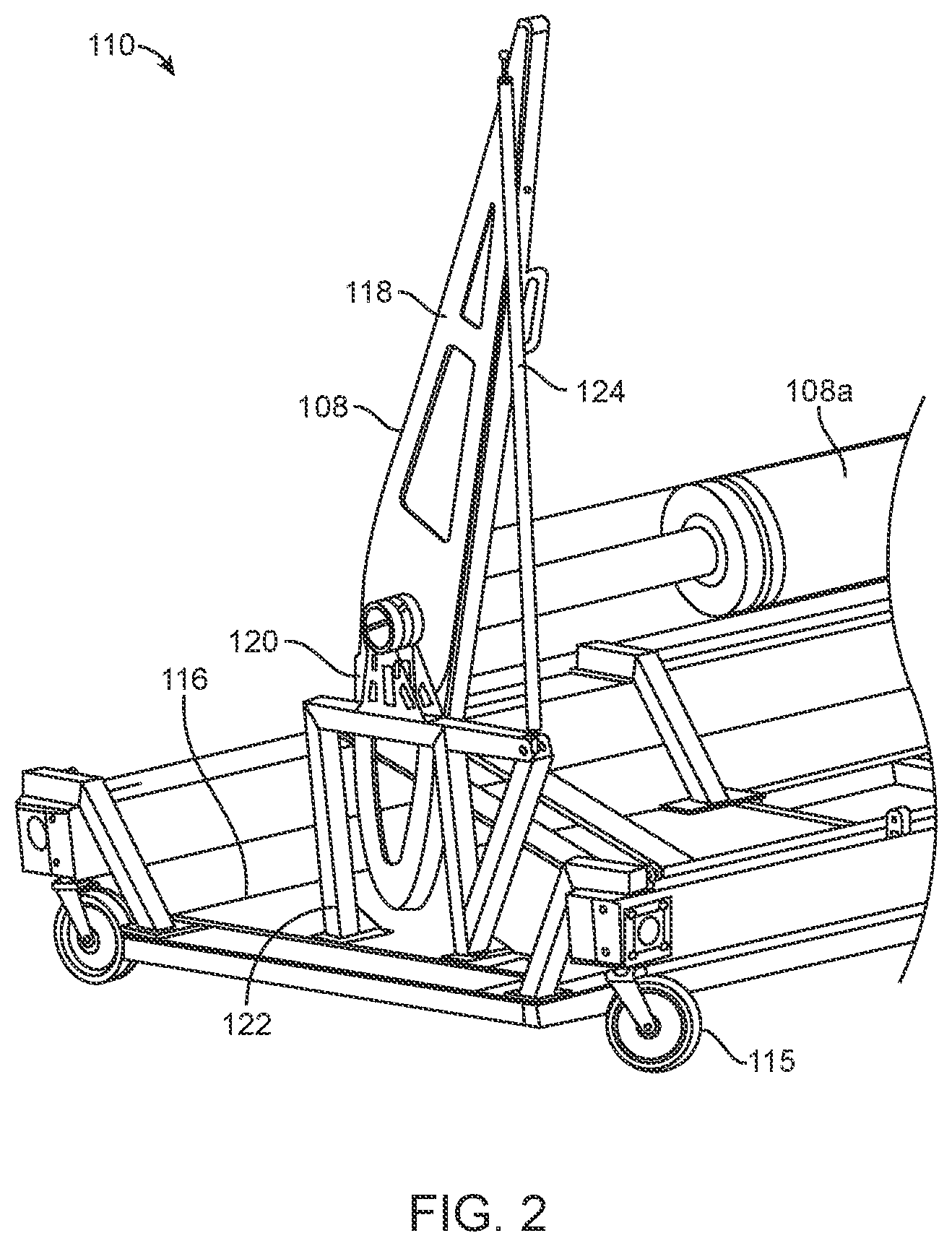 Patent US12103707 Figure 2 – Ground support equipment for a high altitude long endurance aircraft