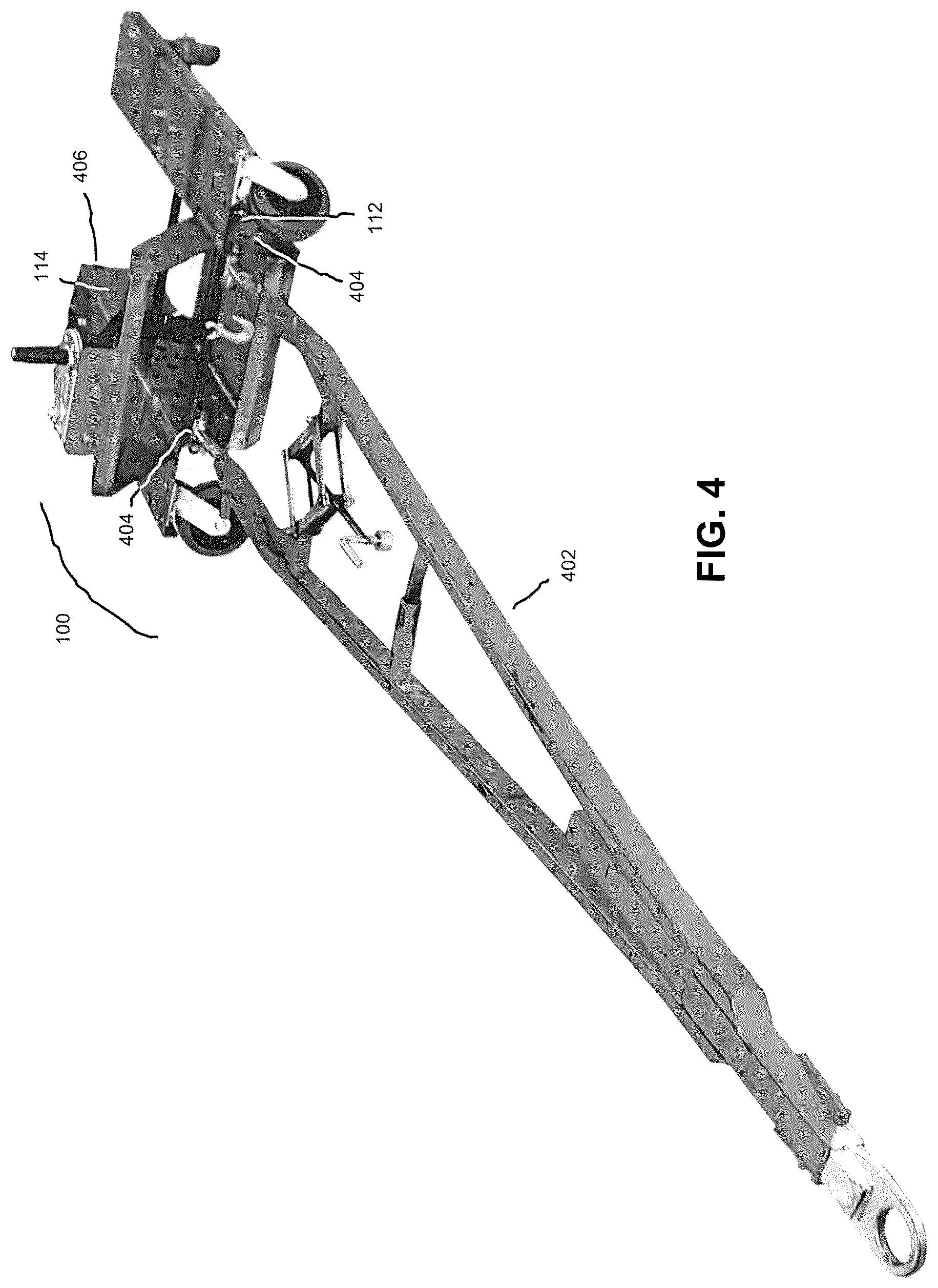 Patent US12103708 Figure 5 – Aircraft dolly