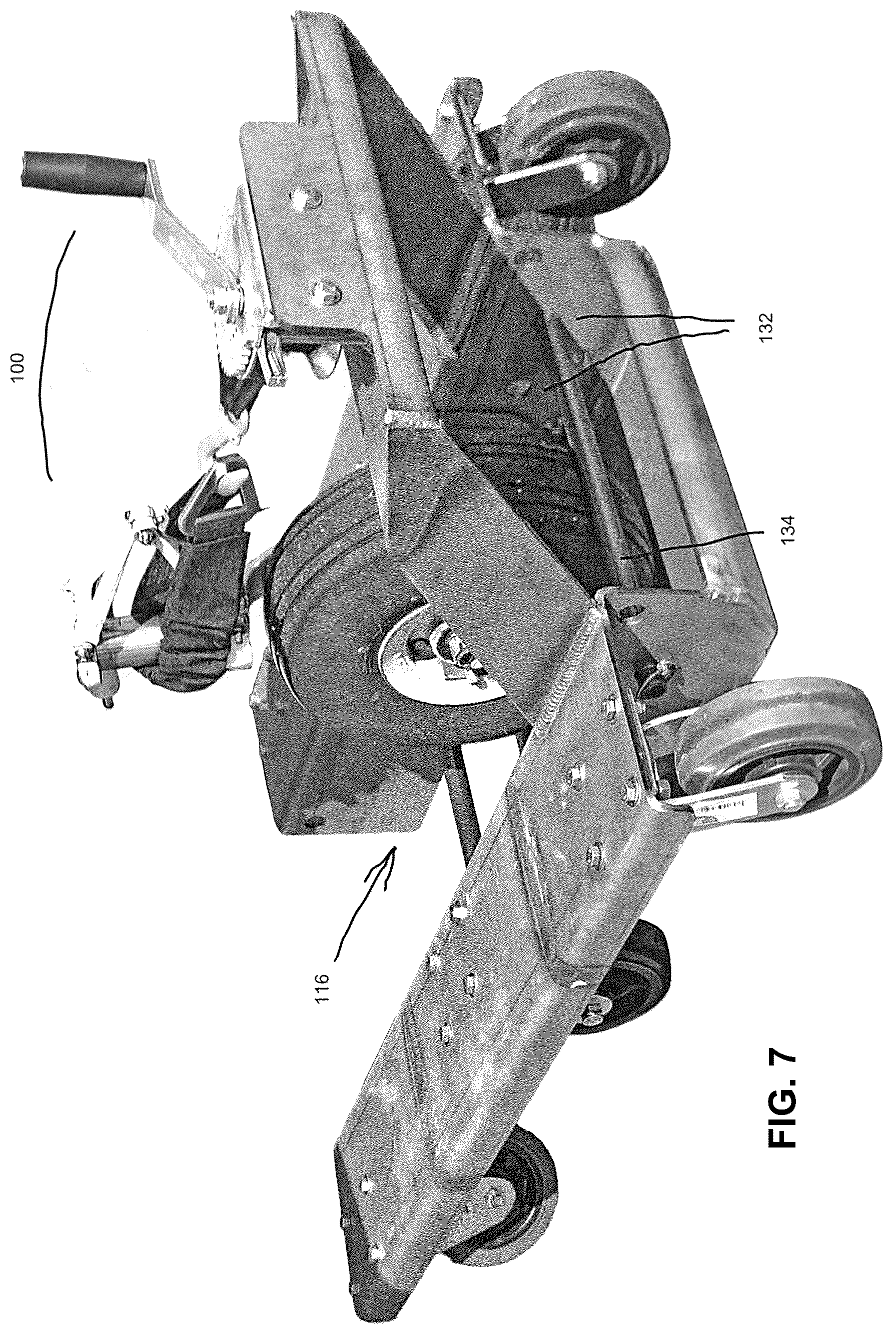 Patent US12103708 Figure 8 – Aircraft dolly