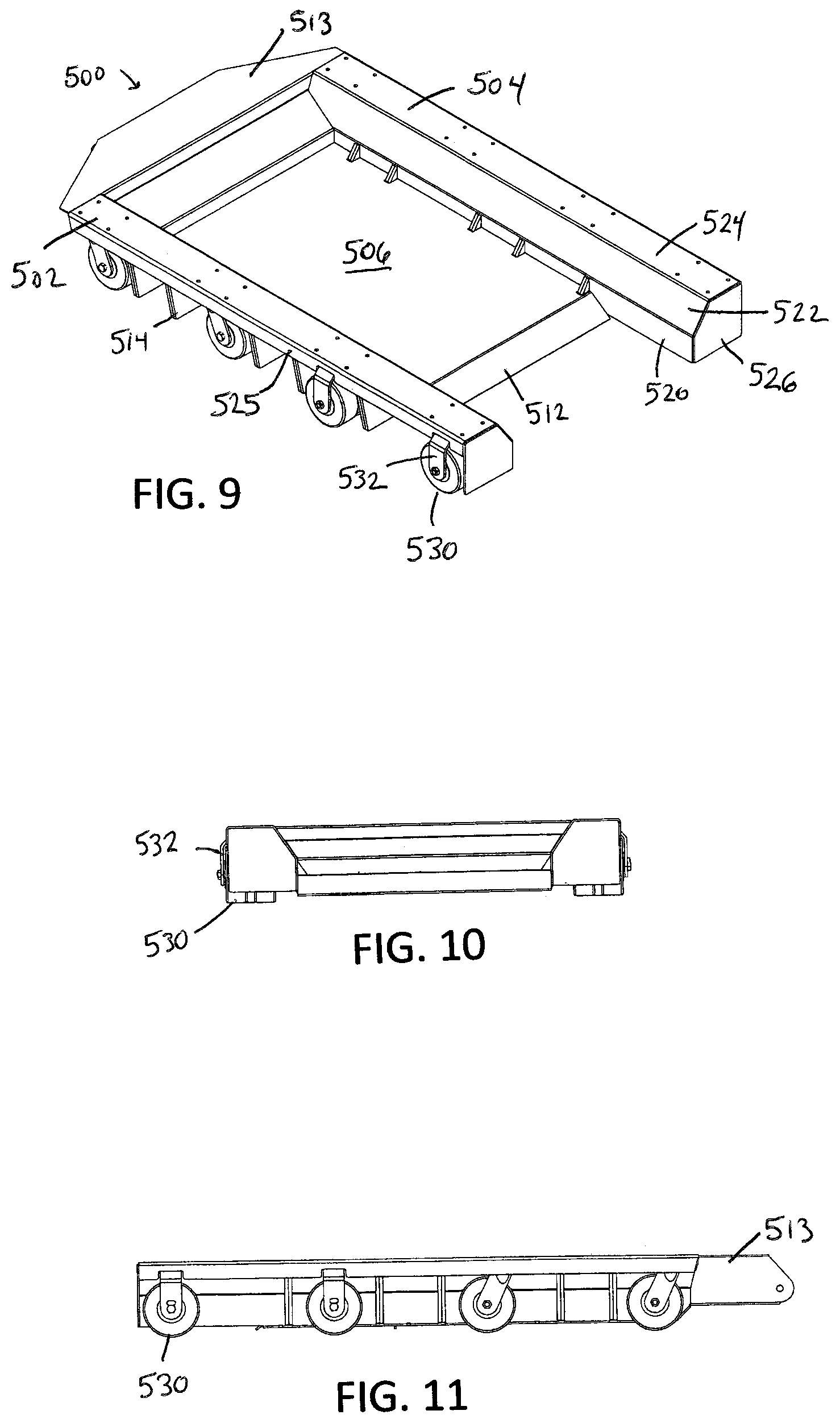 Patent US12103708 Figure 10 – Aircraft dolly