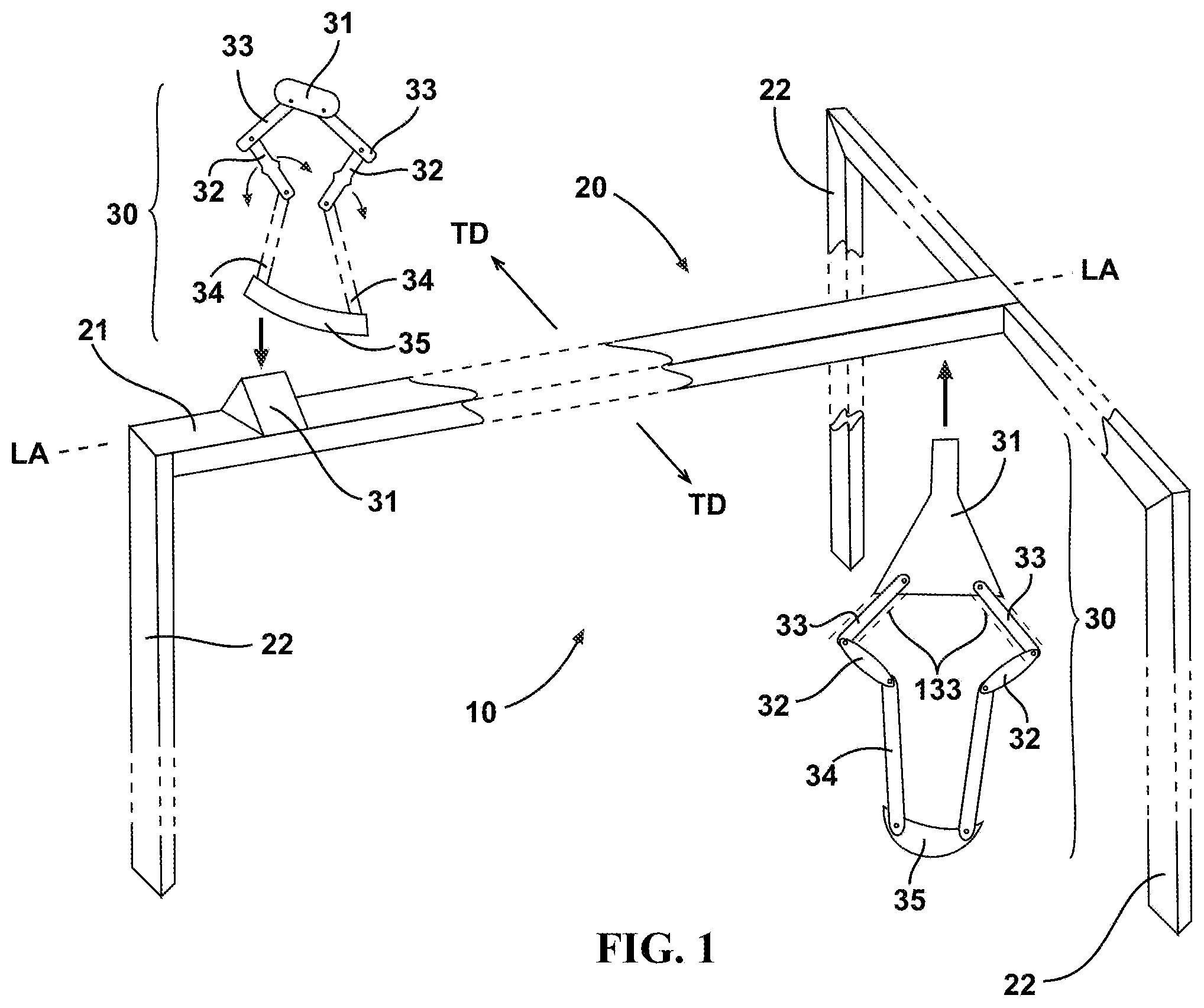 Patent US12103710 Figure 1 – Flight control surface maintenance stand