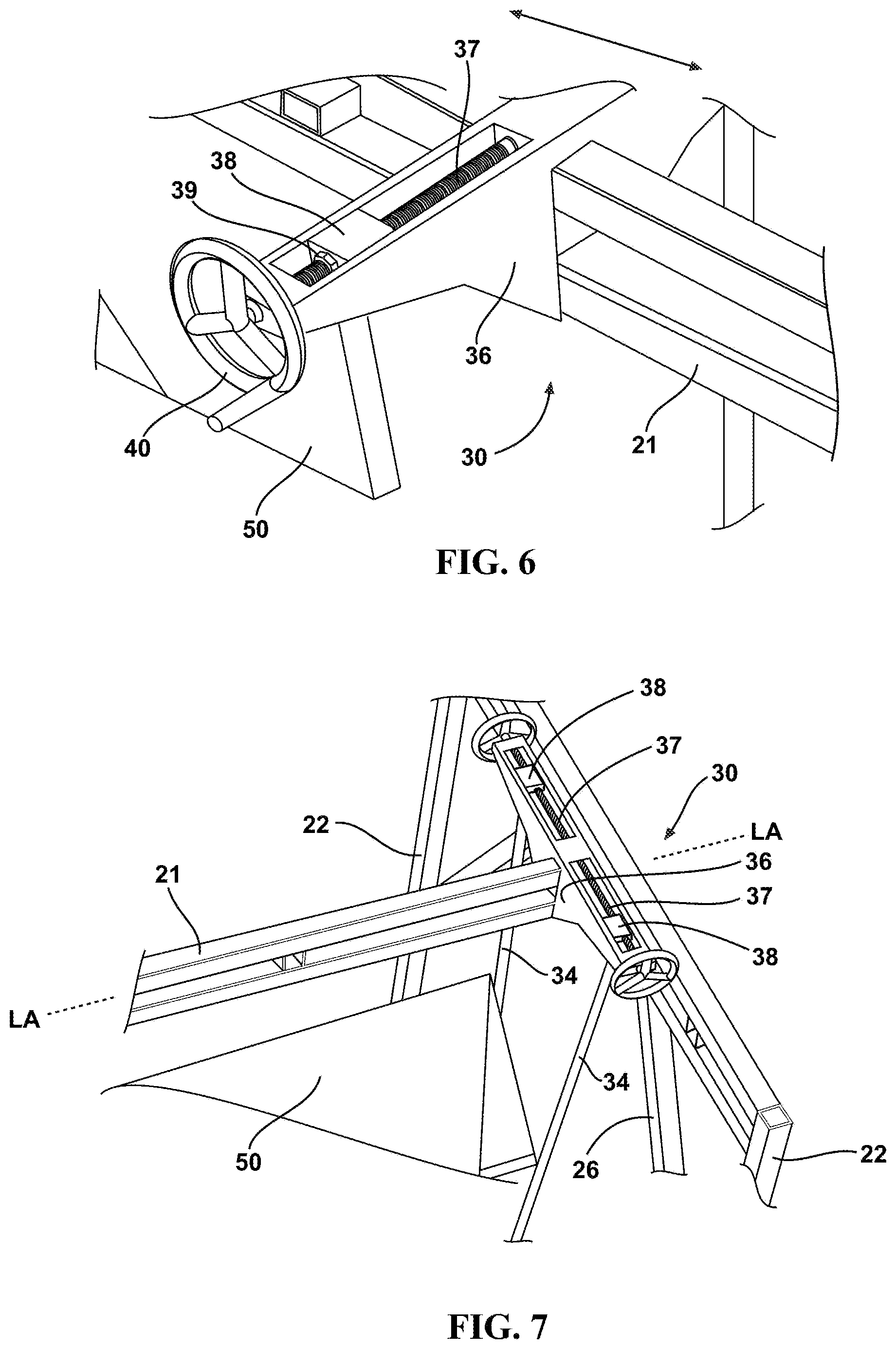 Patent US12103710 Figure 5 – Flight control surface maintenance stand
