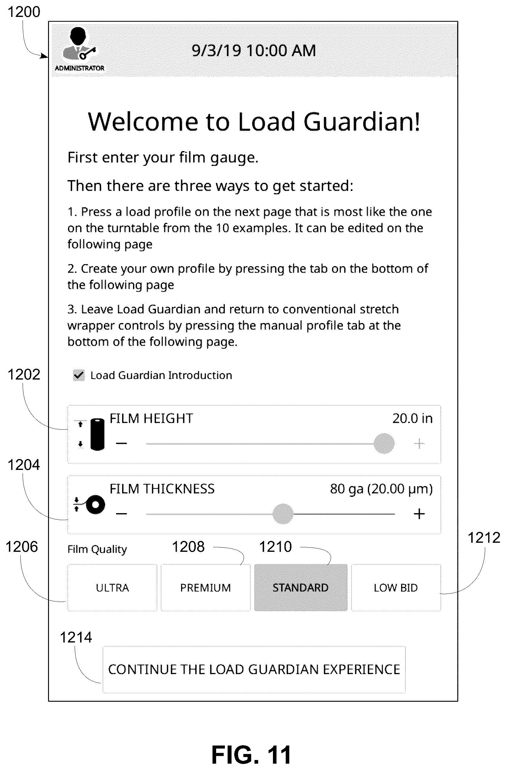 Patent US12103719 Figure 8 – Packaging material grading and/or factory profiles