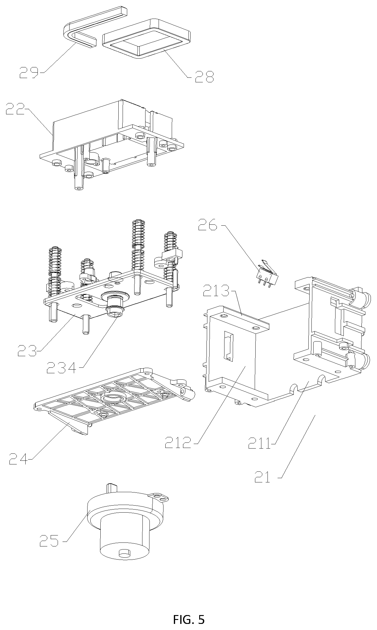 Patent US12103720 Figure 5 – Bag sealing machine