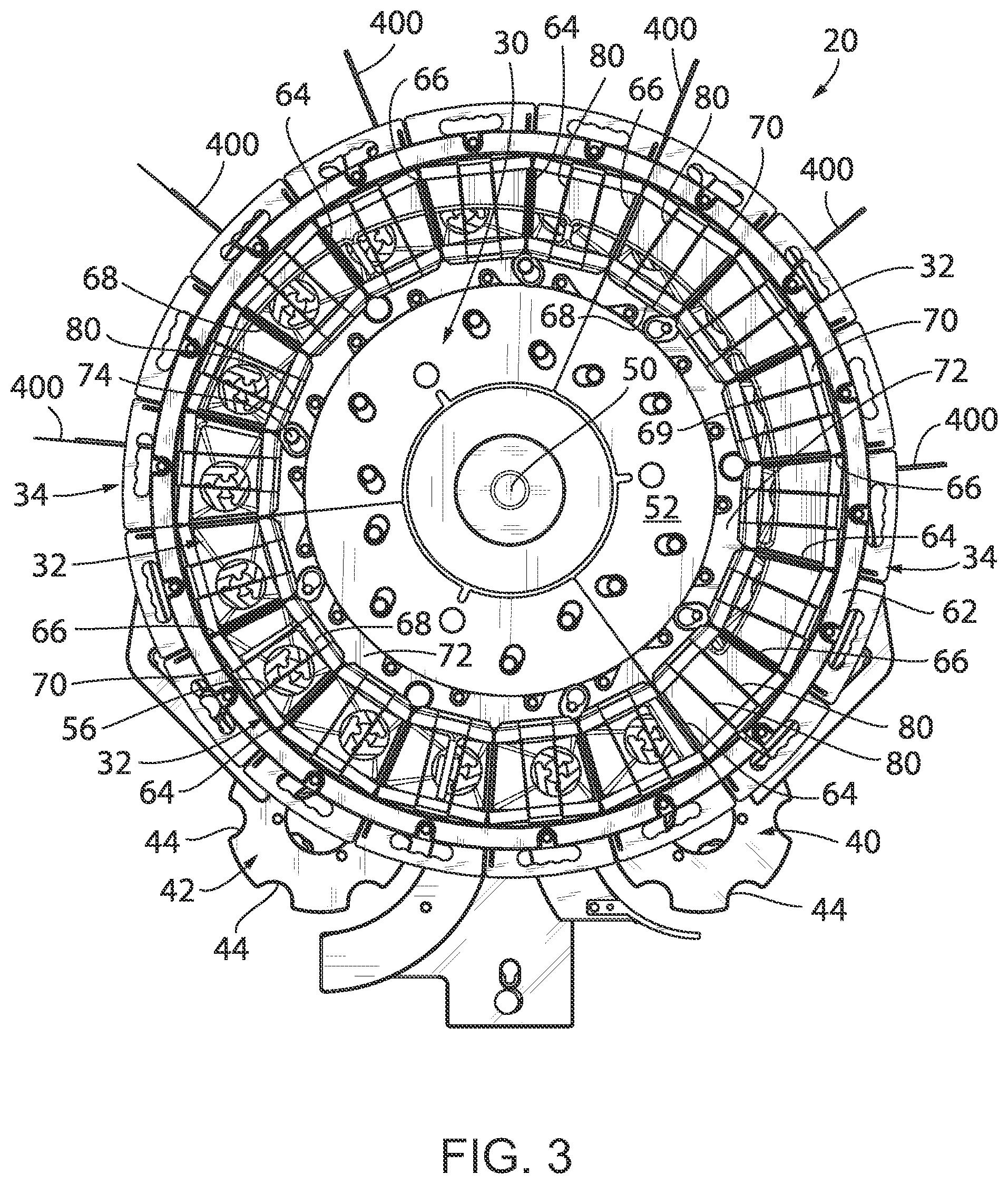 Patent US12103721 Figure 3 – Rotary filling machine