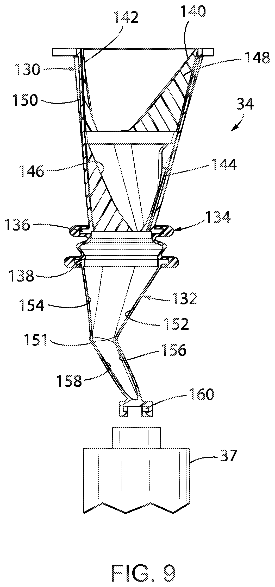 Patent US12103721 Figure 9 – Rotary filling machine