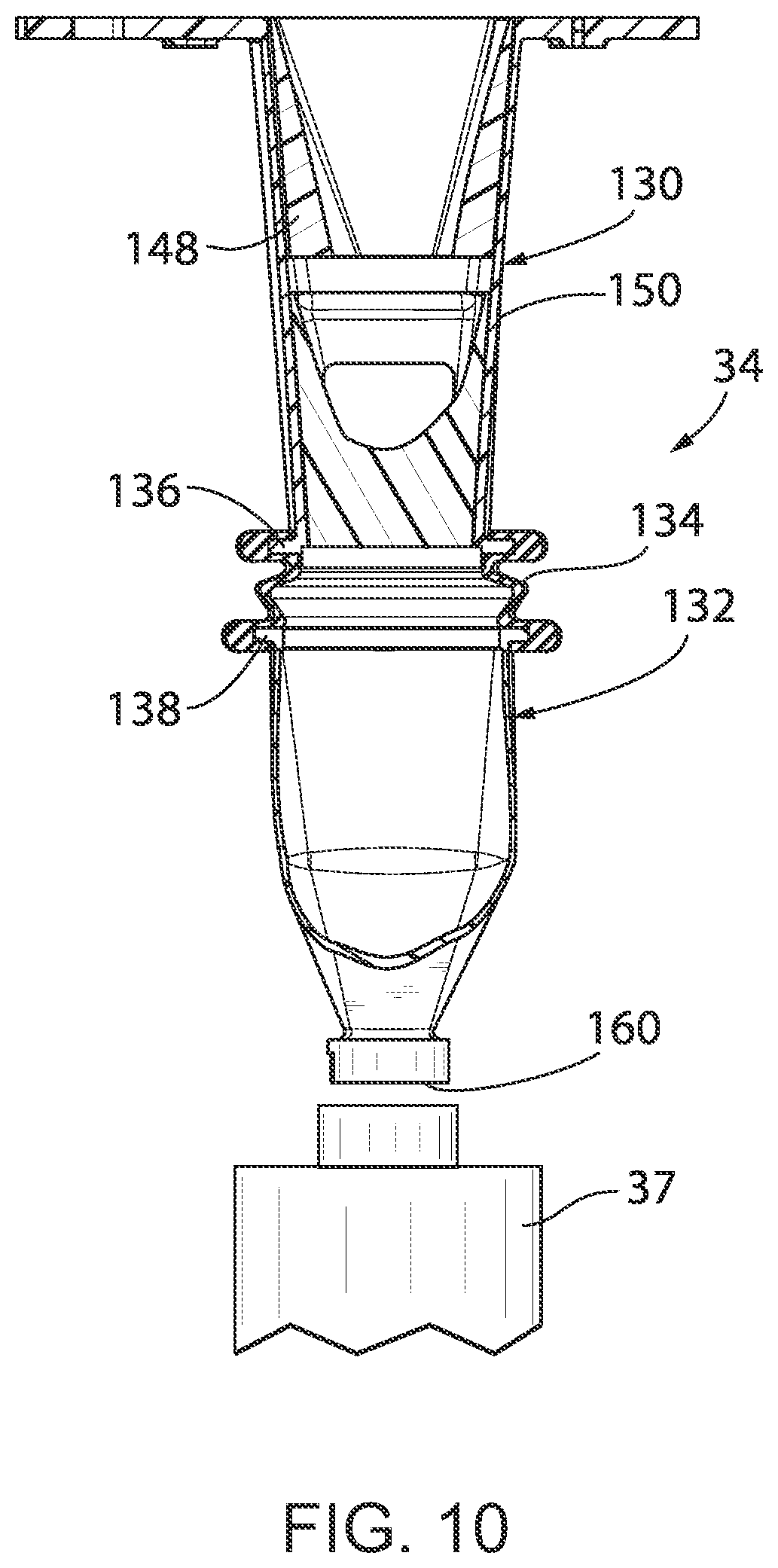 Patent US12103721 Figure 10 – Rotary filling machine