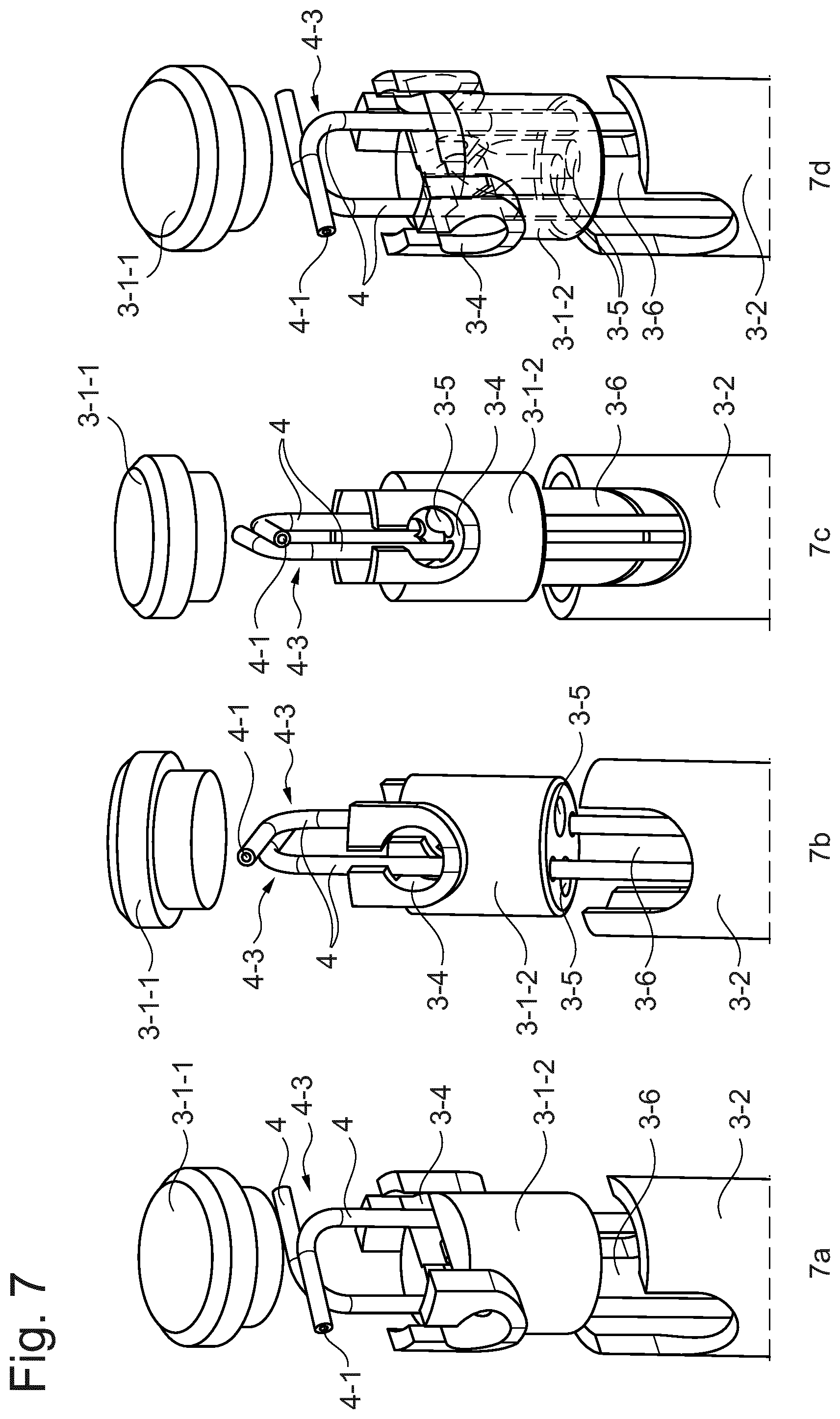 Patent US12103723 Figure 7 – Device for dispensing single droplets into a cap or body of a capsule