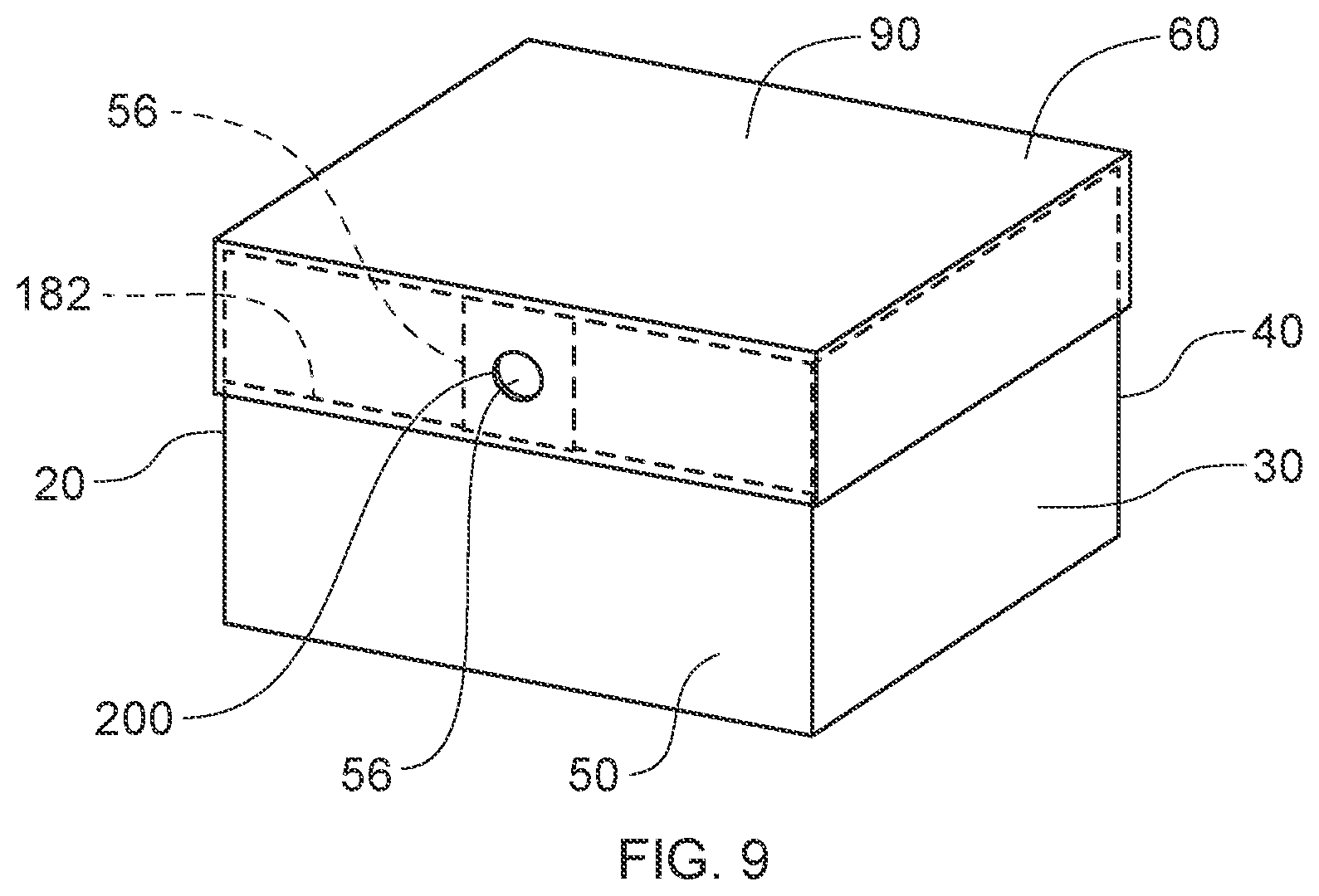 Patent US12103727 Figure 7 – High speed telescopic fitting of a tray and hood