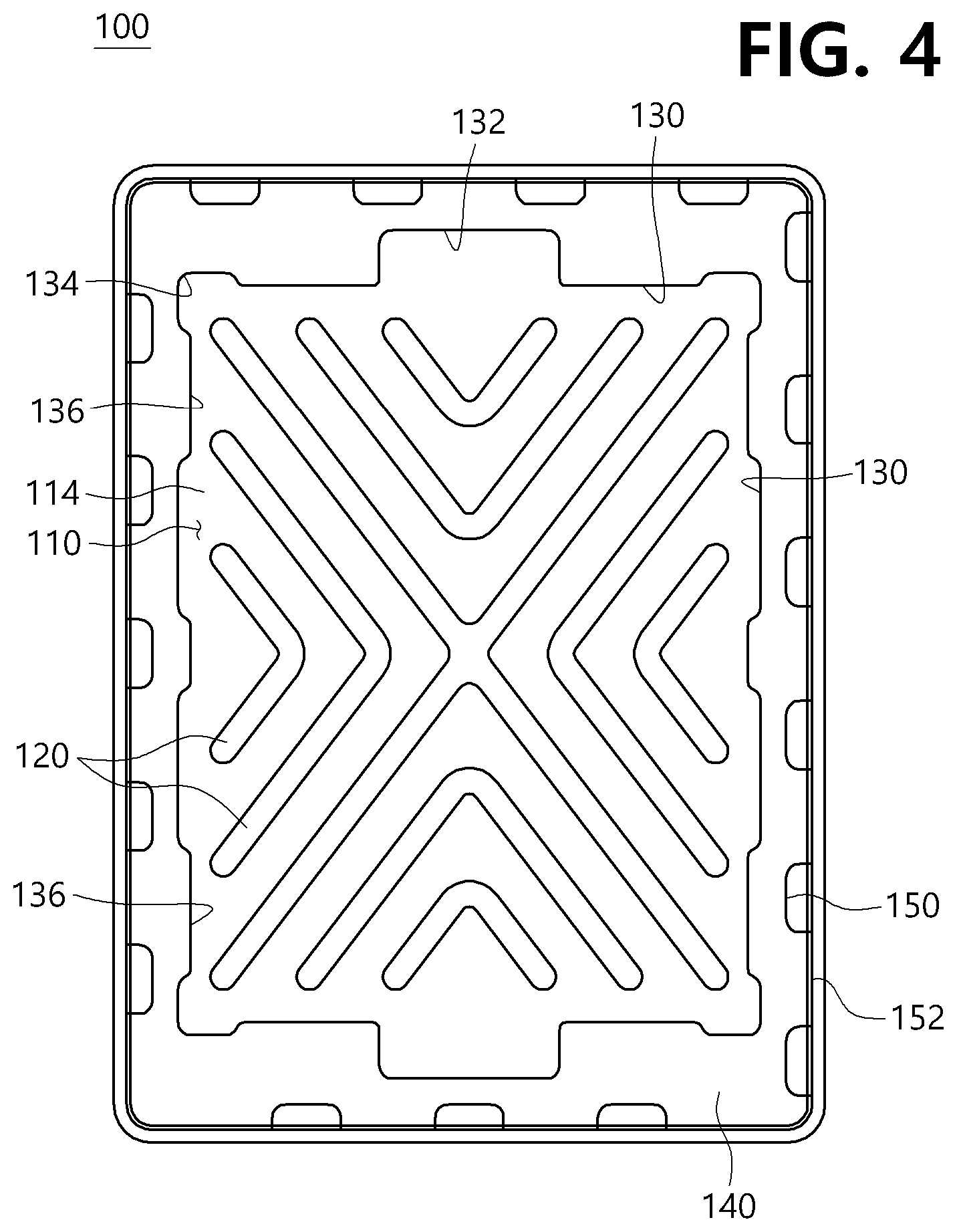 Patent US12103729 Figure 4 – Substrate tray