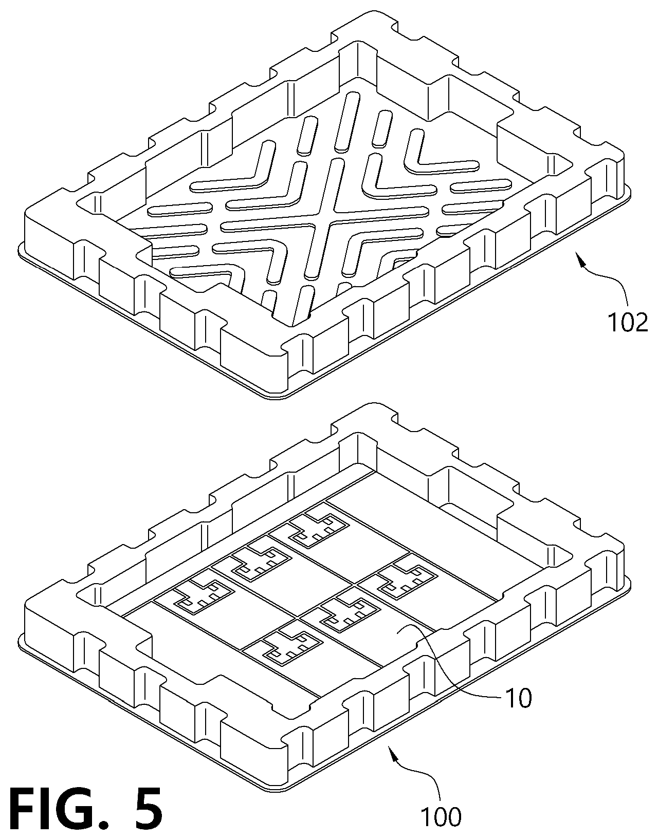 Patent US12103729 Figure 5 – Substrate tray