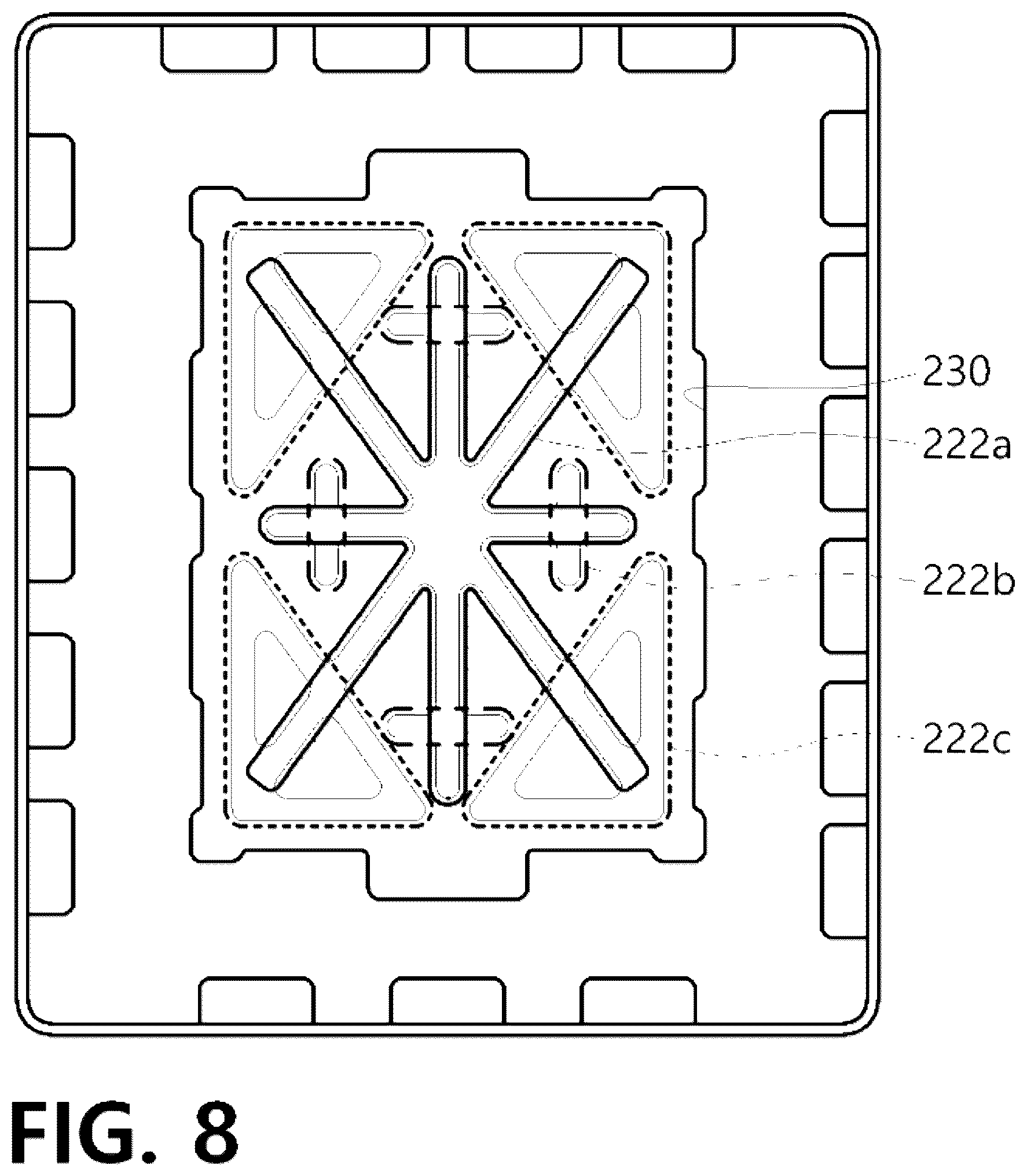 Patent US12103729 Figure 8 – Substrate tray