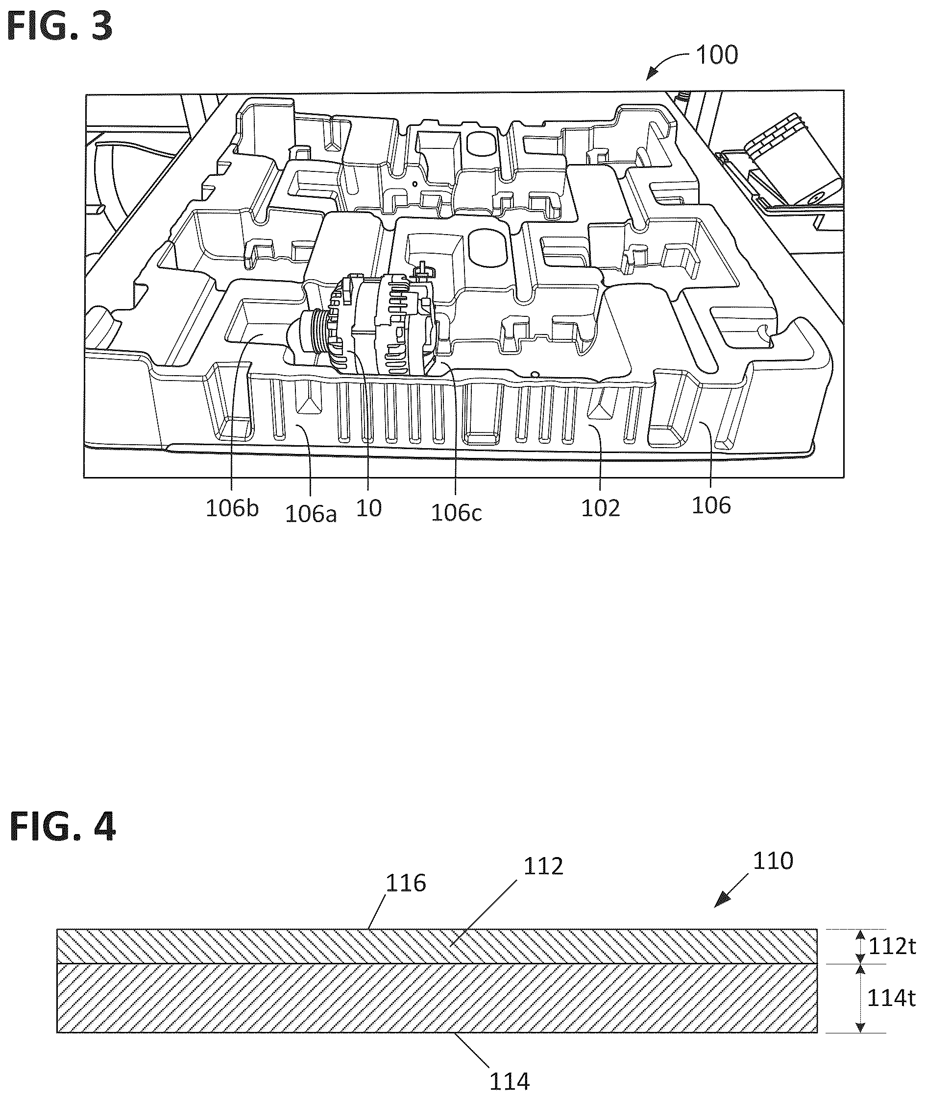 Patent US12103730 Figure 2 – Recyclable abrasion resistant dunnage tray