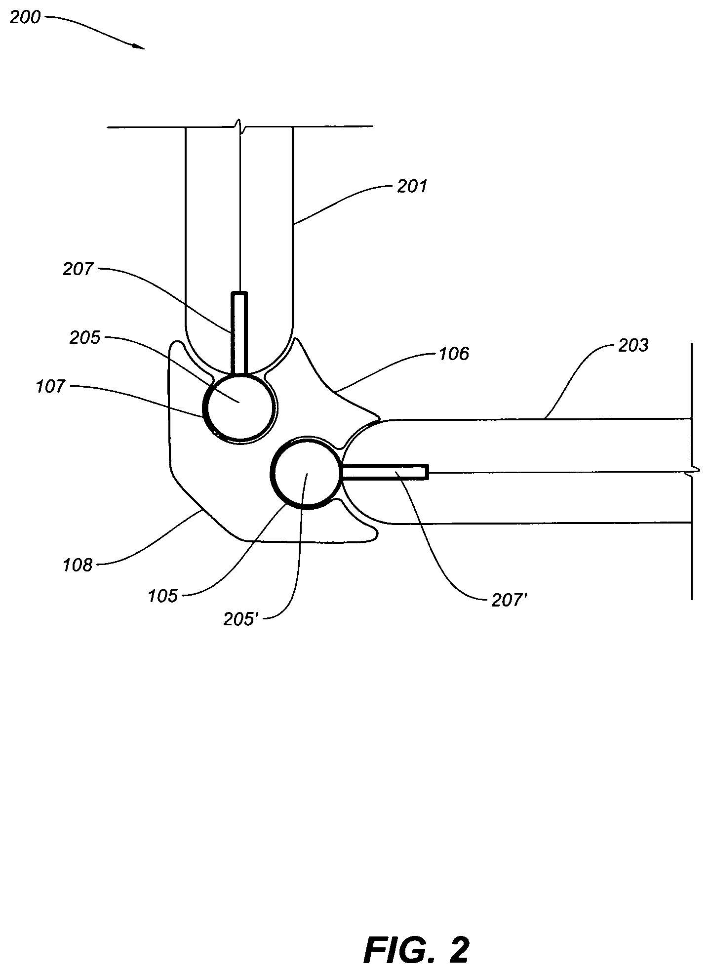 Patent US12103731 Figure 2 – Modular container system with corner couplers