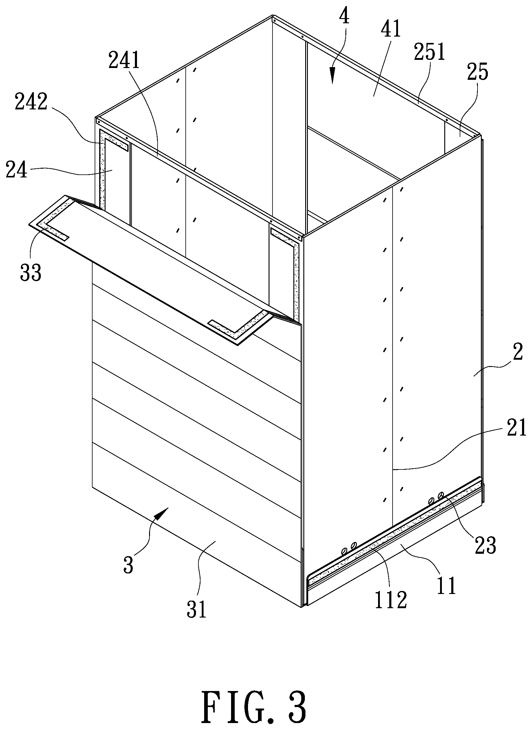 Patent US12103732 Figure 3 – Folding box
