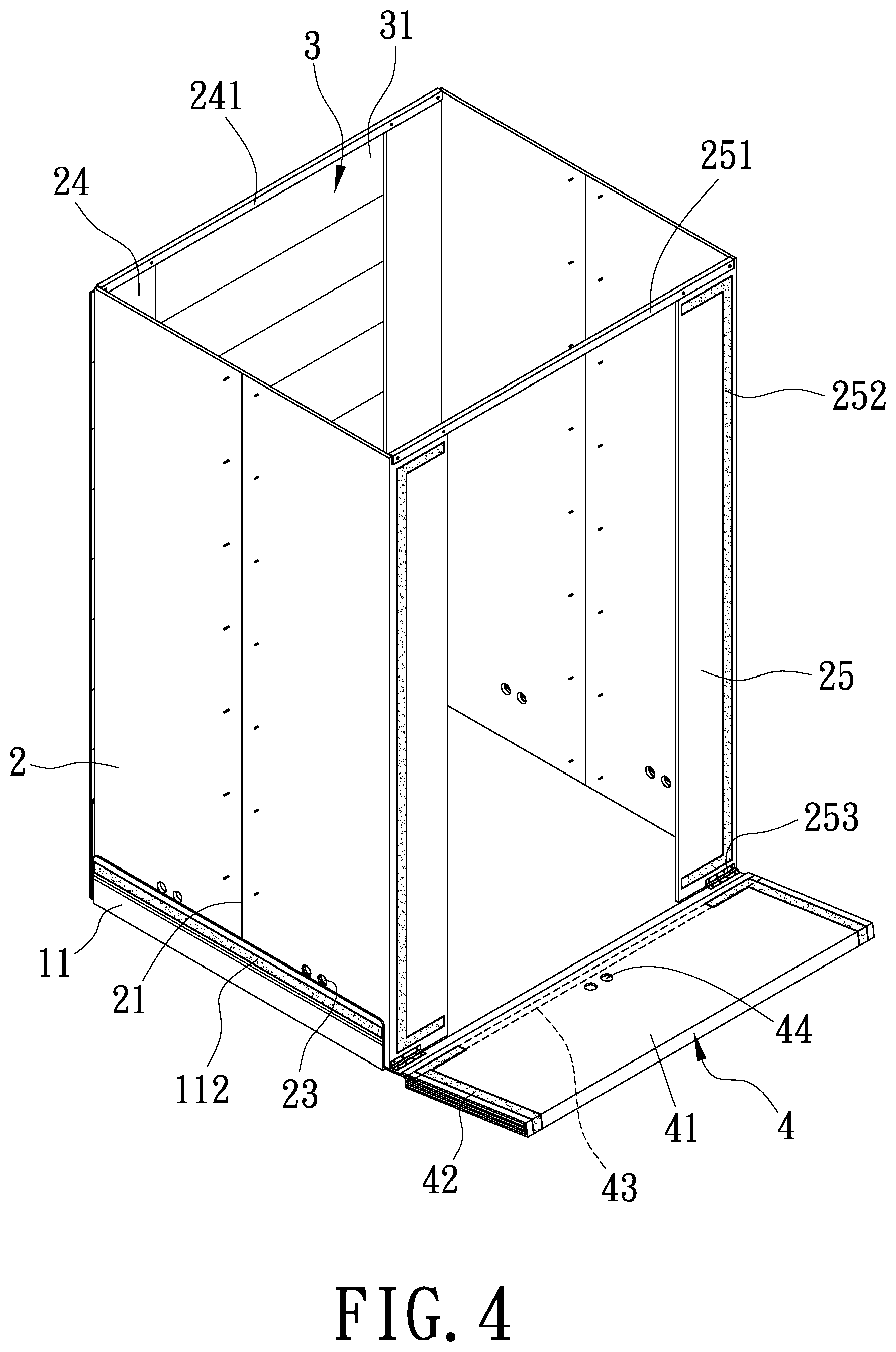 Patent US12103732 Figure 4 – Folding box