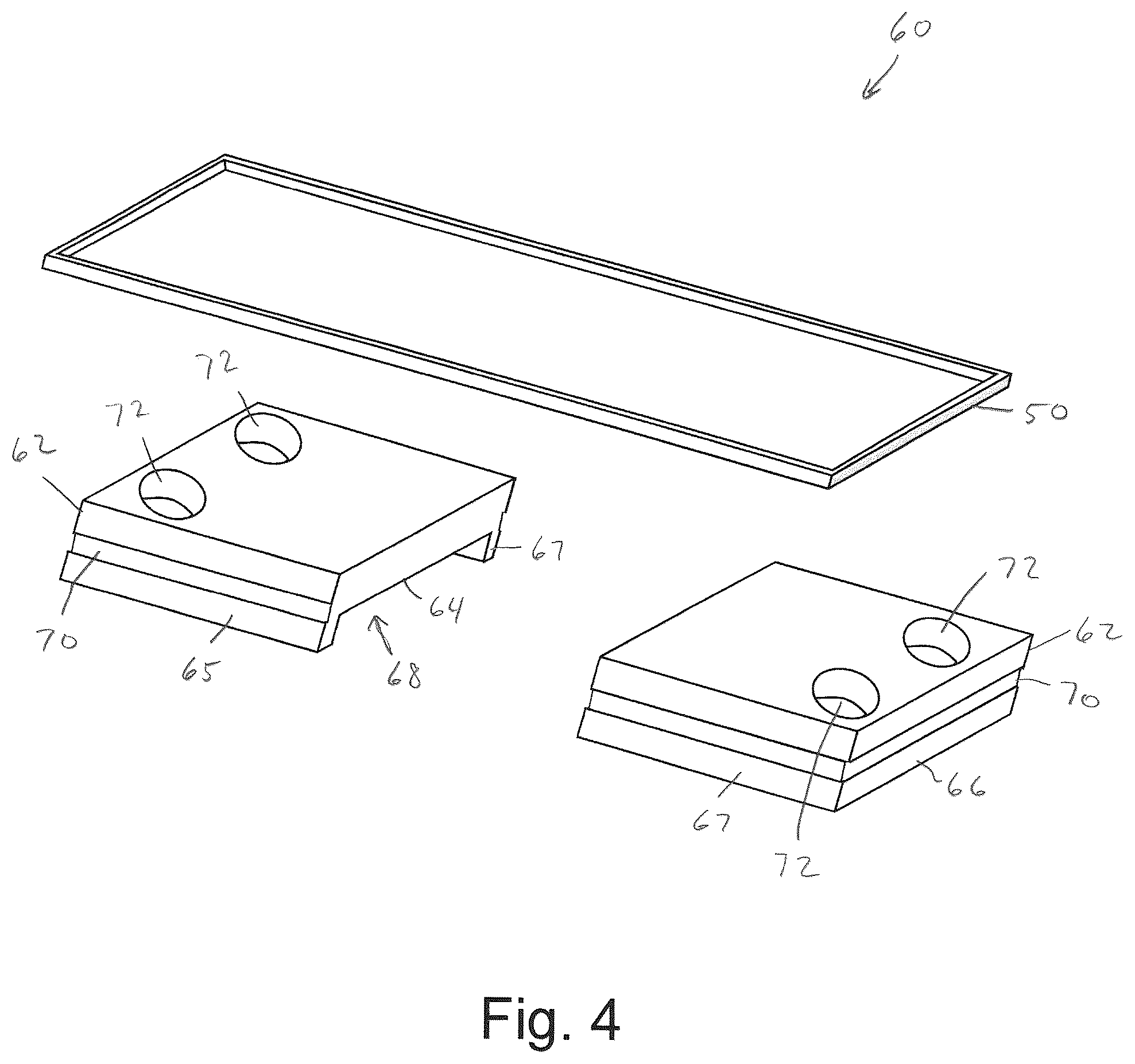 Patent US12103733 Figure 4 – Two-piece vibration dampening pallet assembly