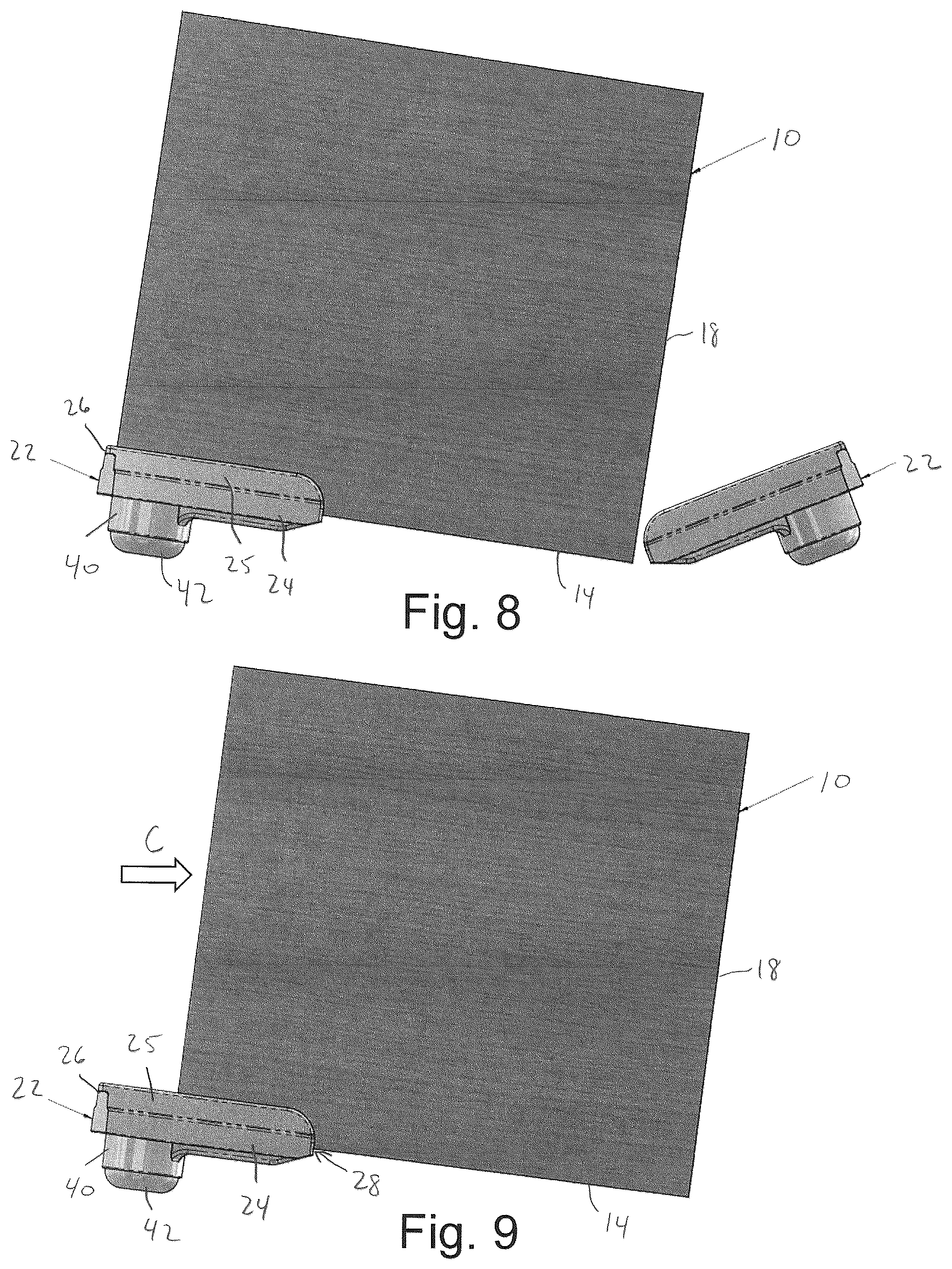 Patent US12103733 Figure 7 – Two-piece vibration dampening pallet assembly