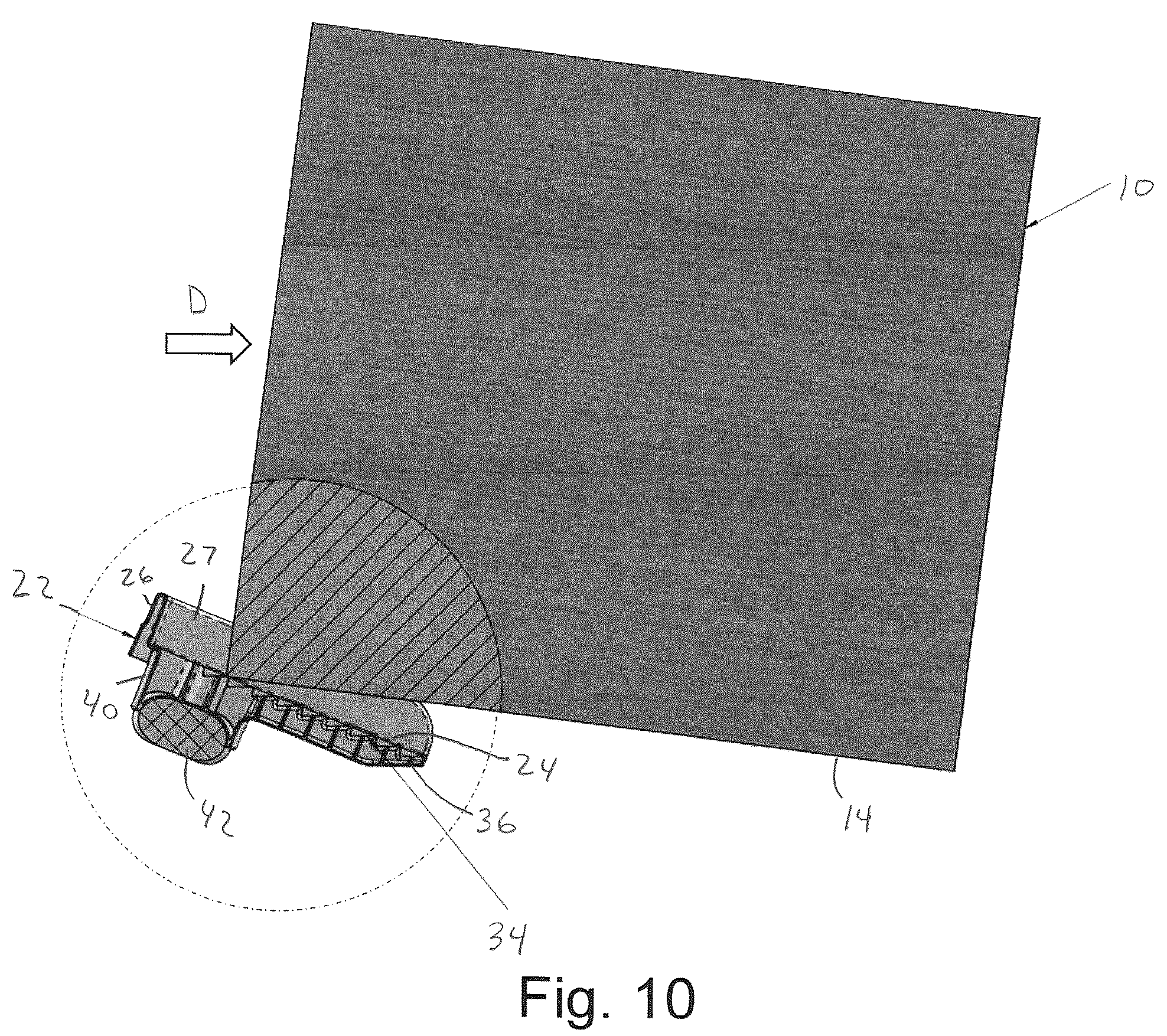 Patent US12103733 Figure 8 – Two-piece vibration dampening pallet assembly