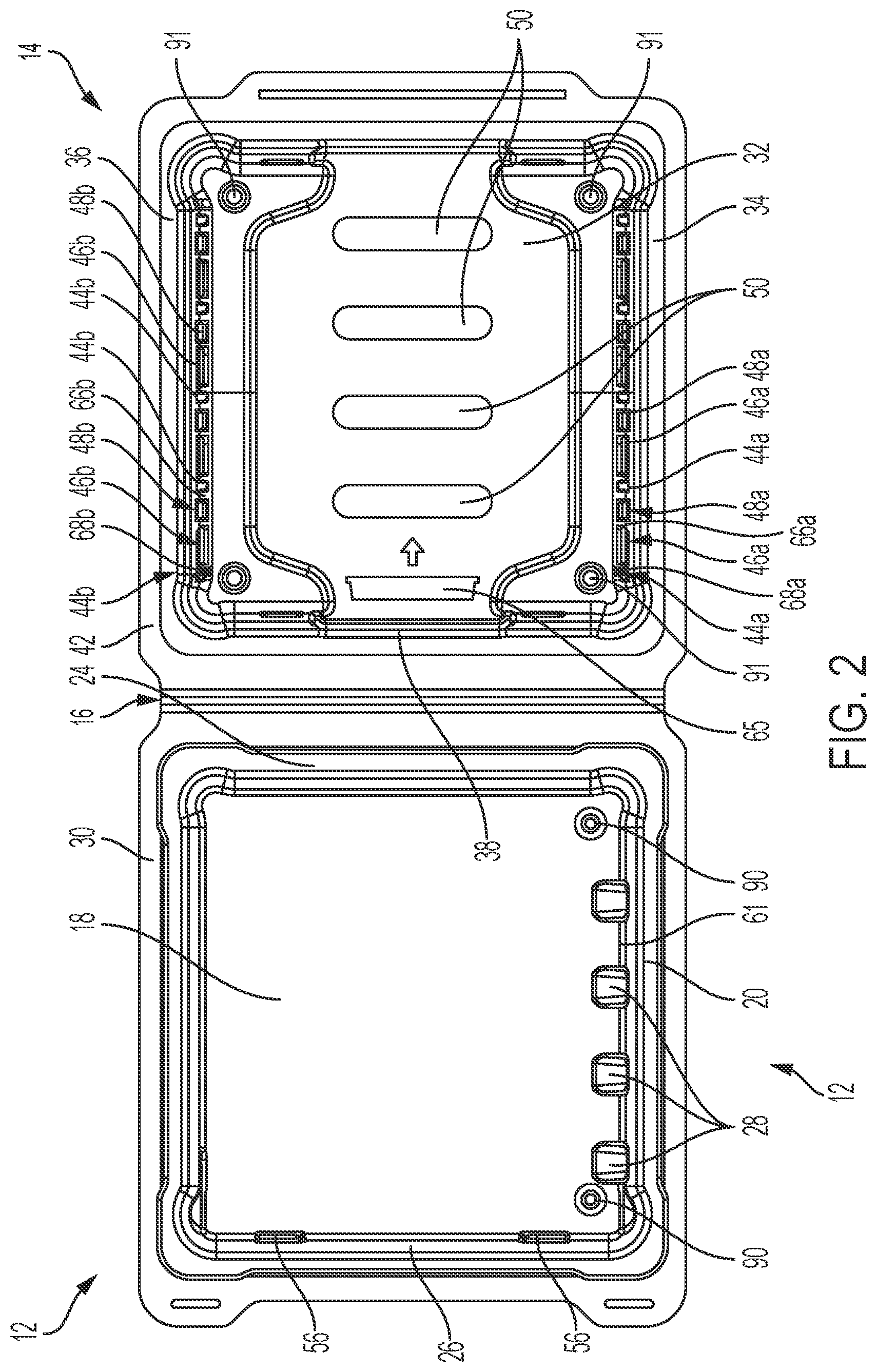 Patent US12103735 Figure 2 – Packaging for plates
