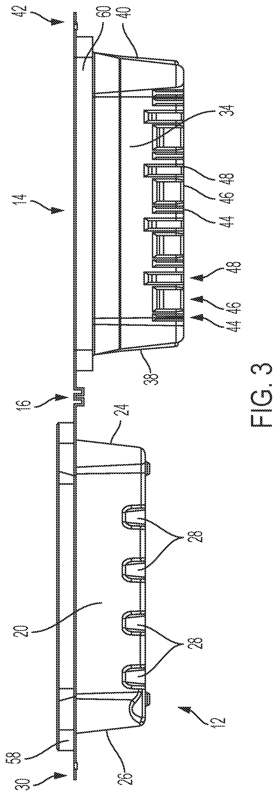 Patent US12103735 Figure 3 – Packaging for plates