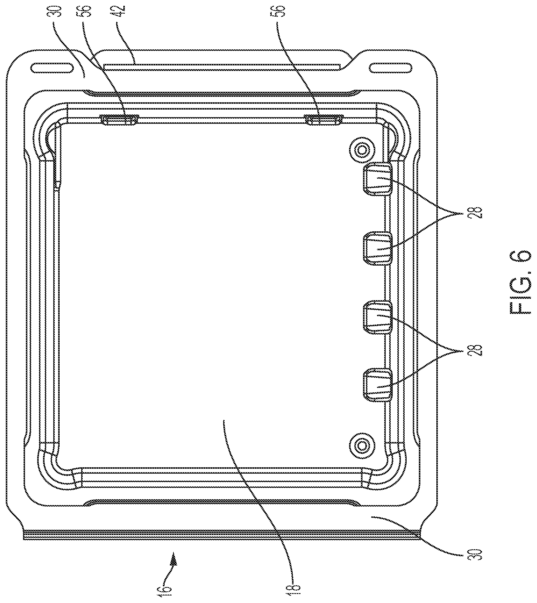 Patent US12103735 Figure 6 – Packaging for plates