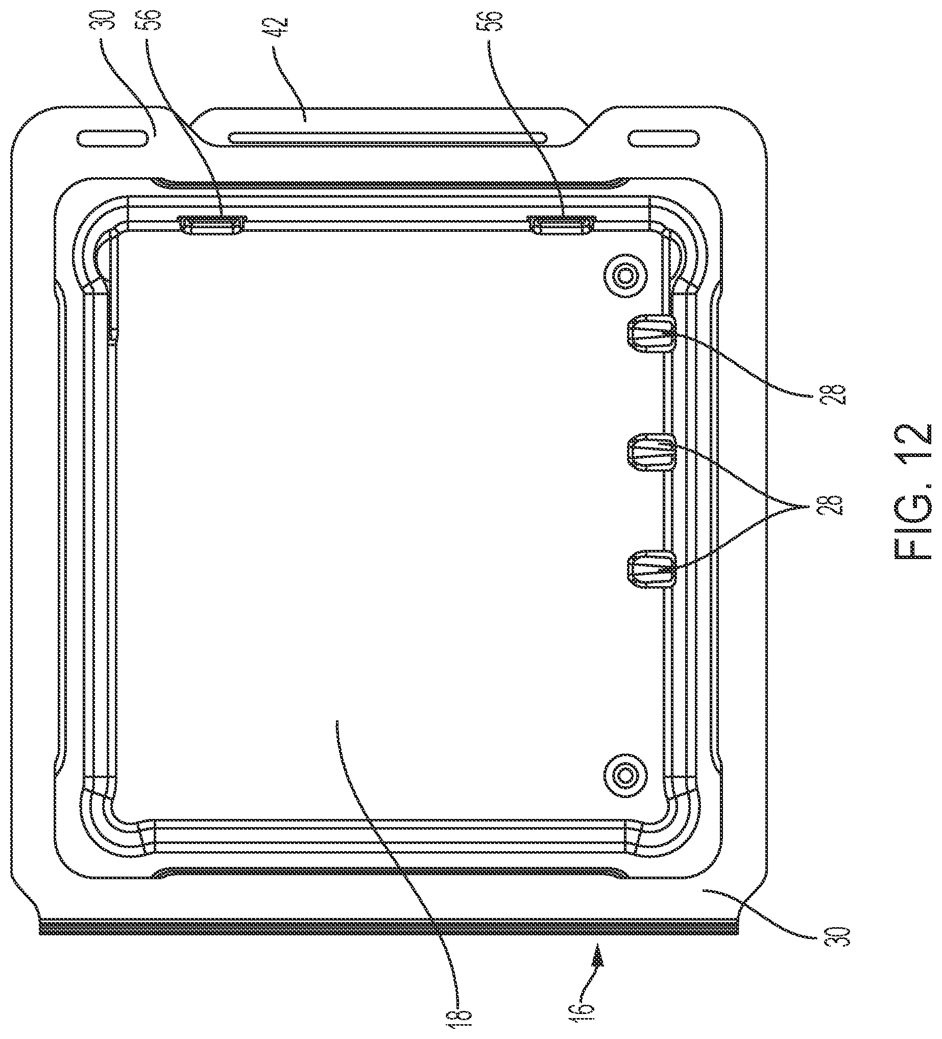 Patent US12103735 Figure 12 – Packaging for plates