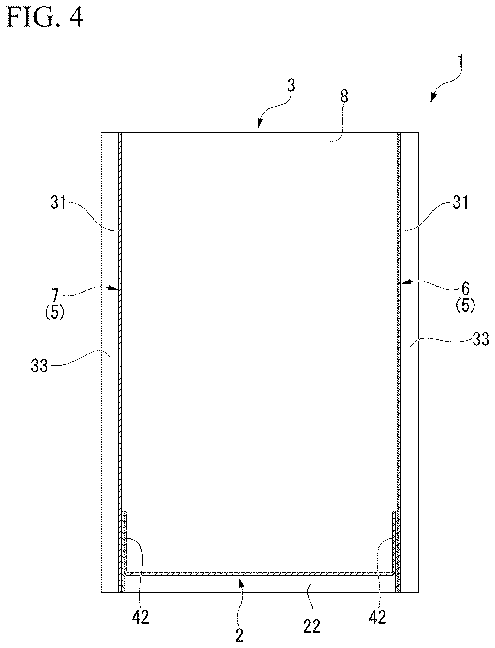 Patent US12103737 Figure 4 – Rectangular-bottomed packaging bag, and method for manufacturing rectangular-bottomed packaging bag