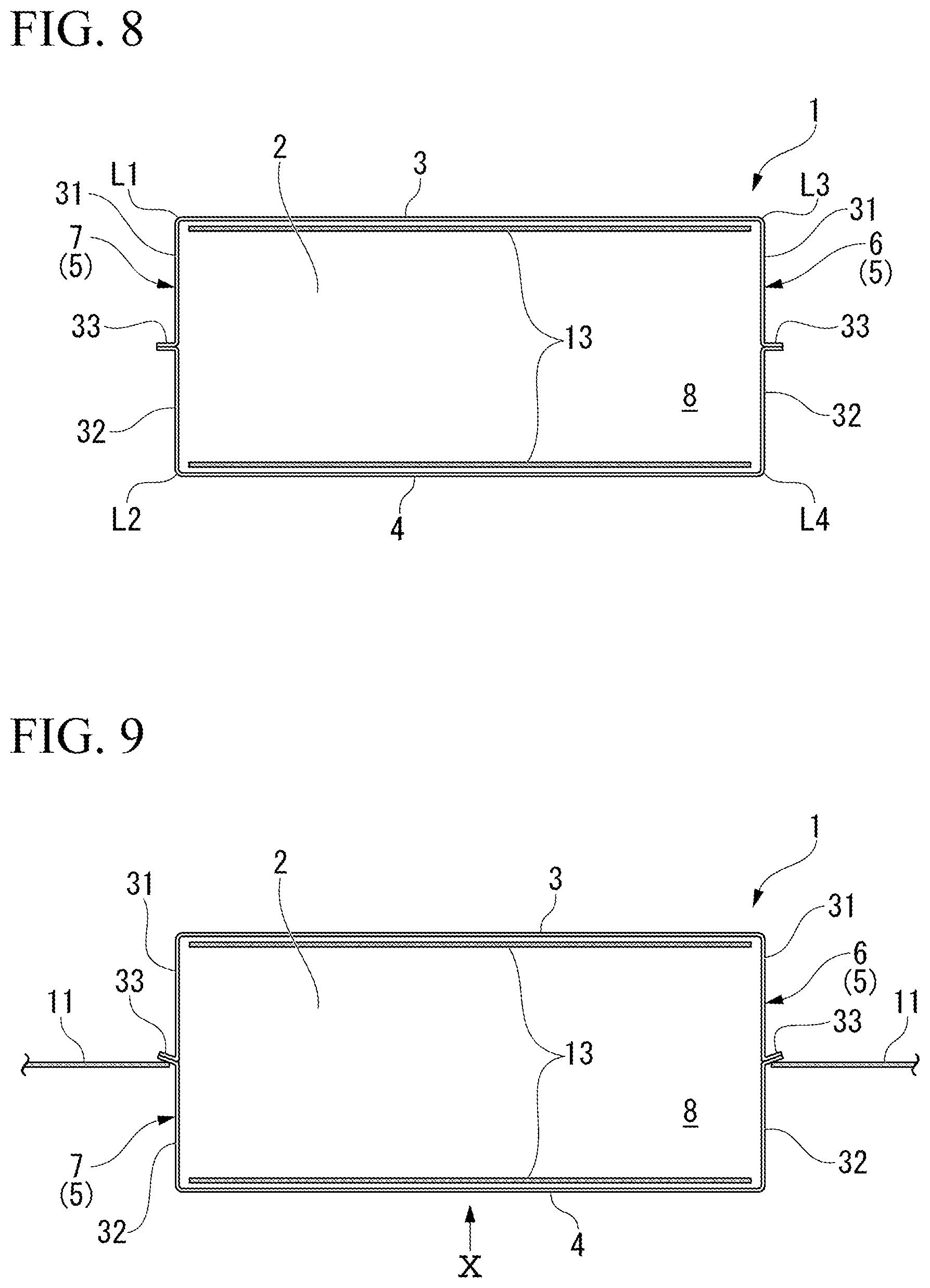 Patent US12103737 Figure 7 – Rectangular-bottomed packaging bag, and method for manufacturing rectangular-bottomed packaging bag