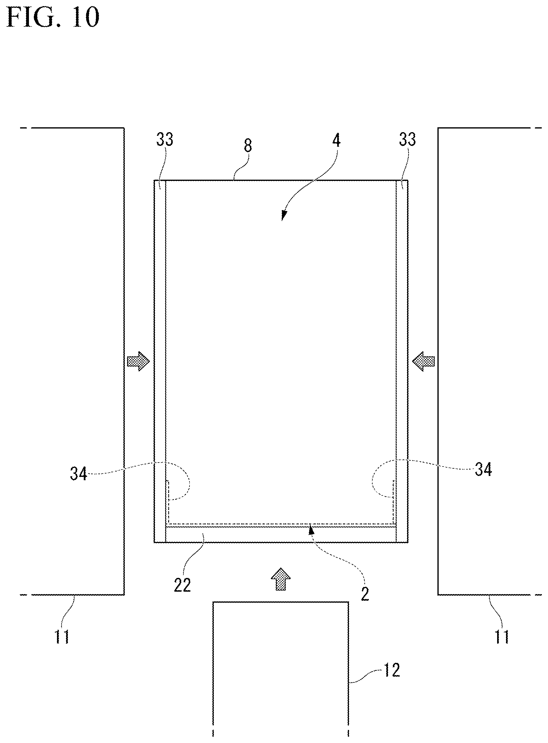 Patent US12103737 Figure 8 – Rectangular-bottomed packaging bag, and method for manufacturing rectangular-bottomed packaging bag
