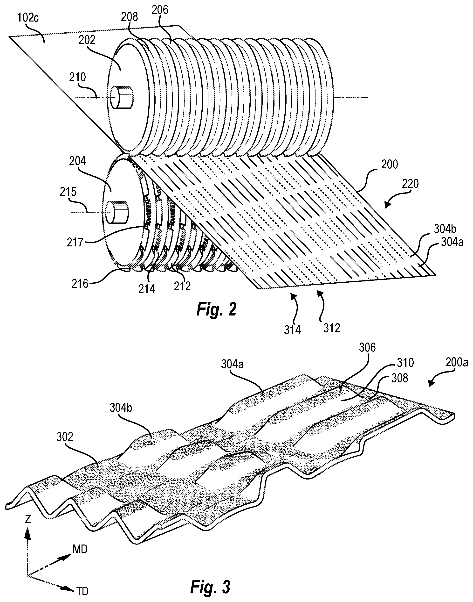 Patent US12103738 Figure 2 – Multi-film thermoplastic bags having grab zones secured to sidewalls via selfing and methods of making the same