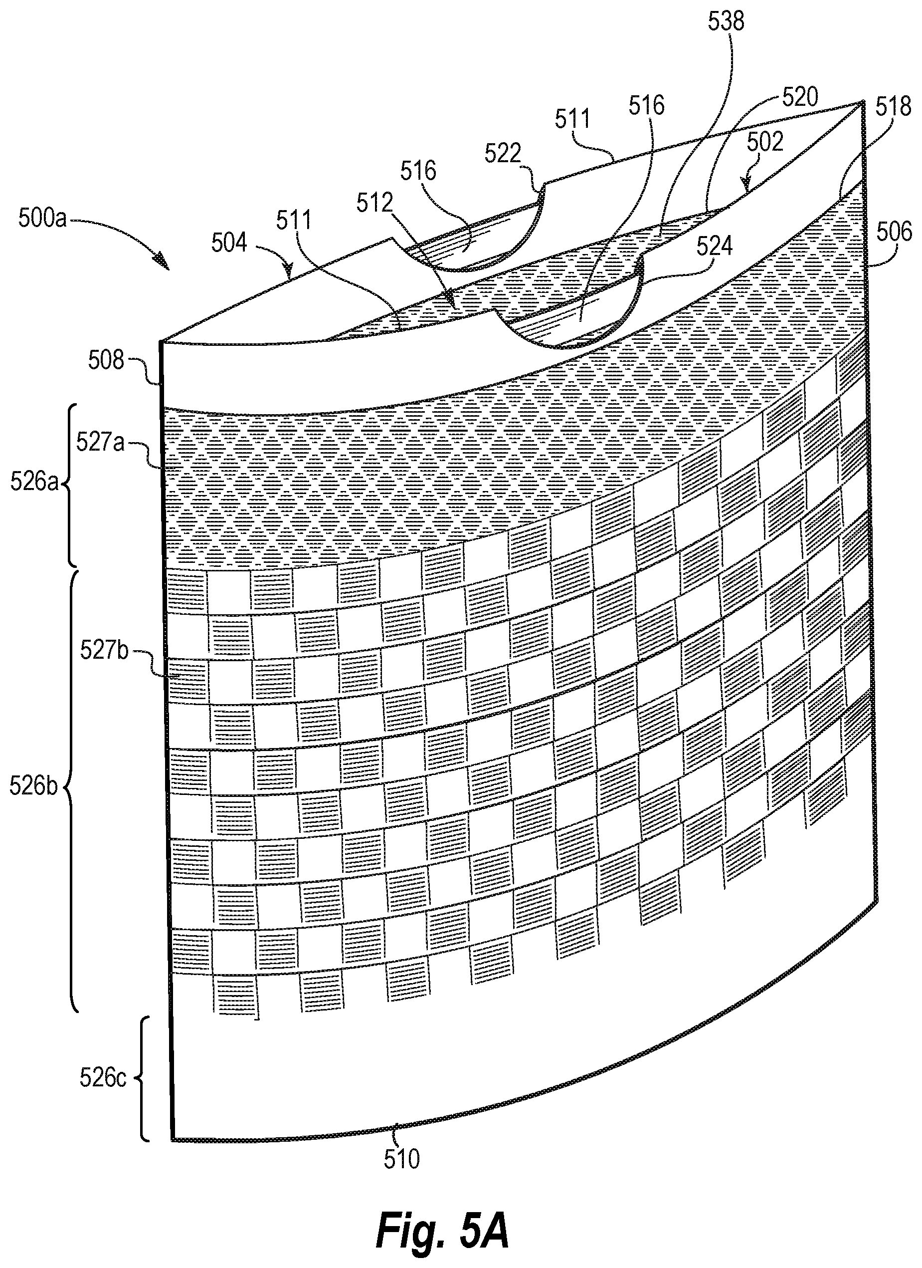Patent US12103738 Figure 4 – Multi-film thermoplastic bags having grab zones secured to sidewalls via selfing and methods of making the same