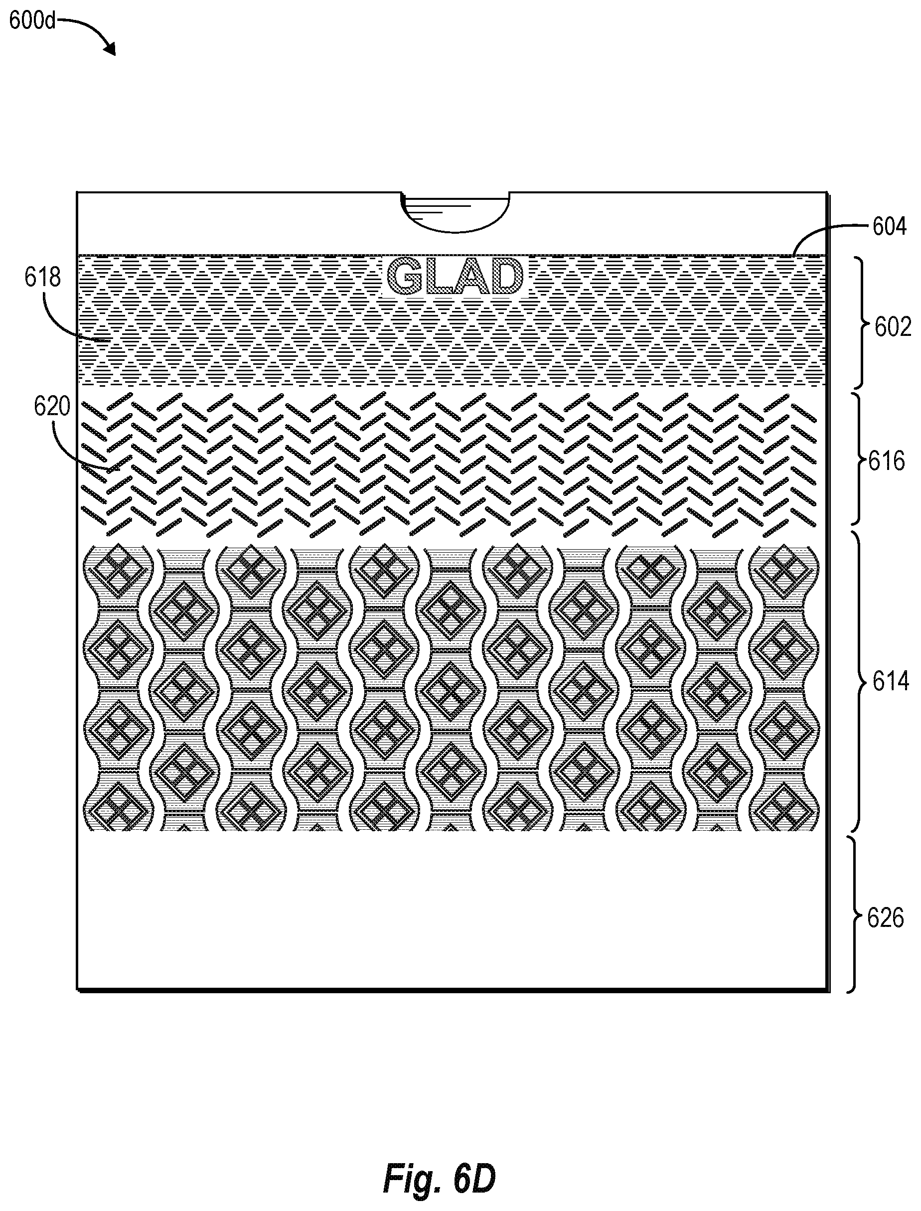 Patent US12103738 Figure 11 – Multi-film thermoplastic bags having grab zones secured to sidewalls via selfing and methods of making the same