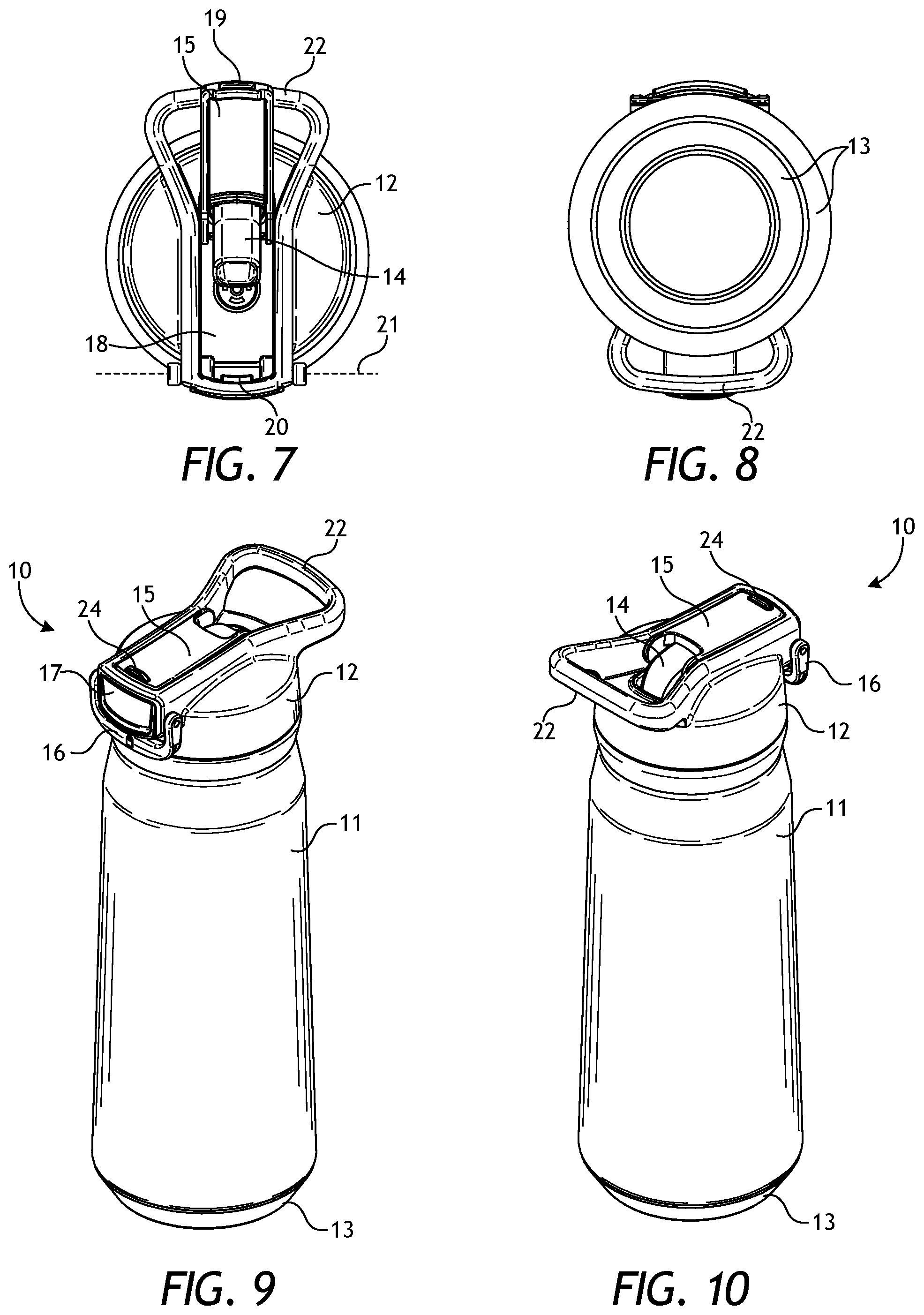 Patent US12103740 Figure 4 – Drinking vessel with hygienic straw