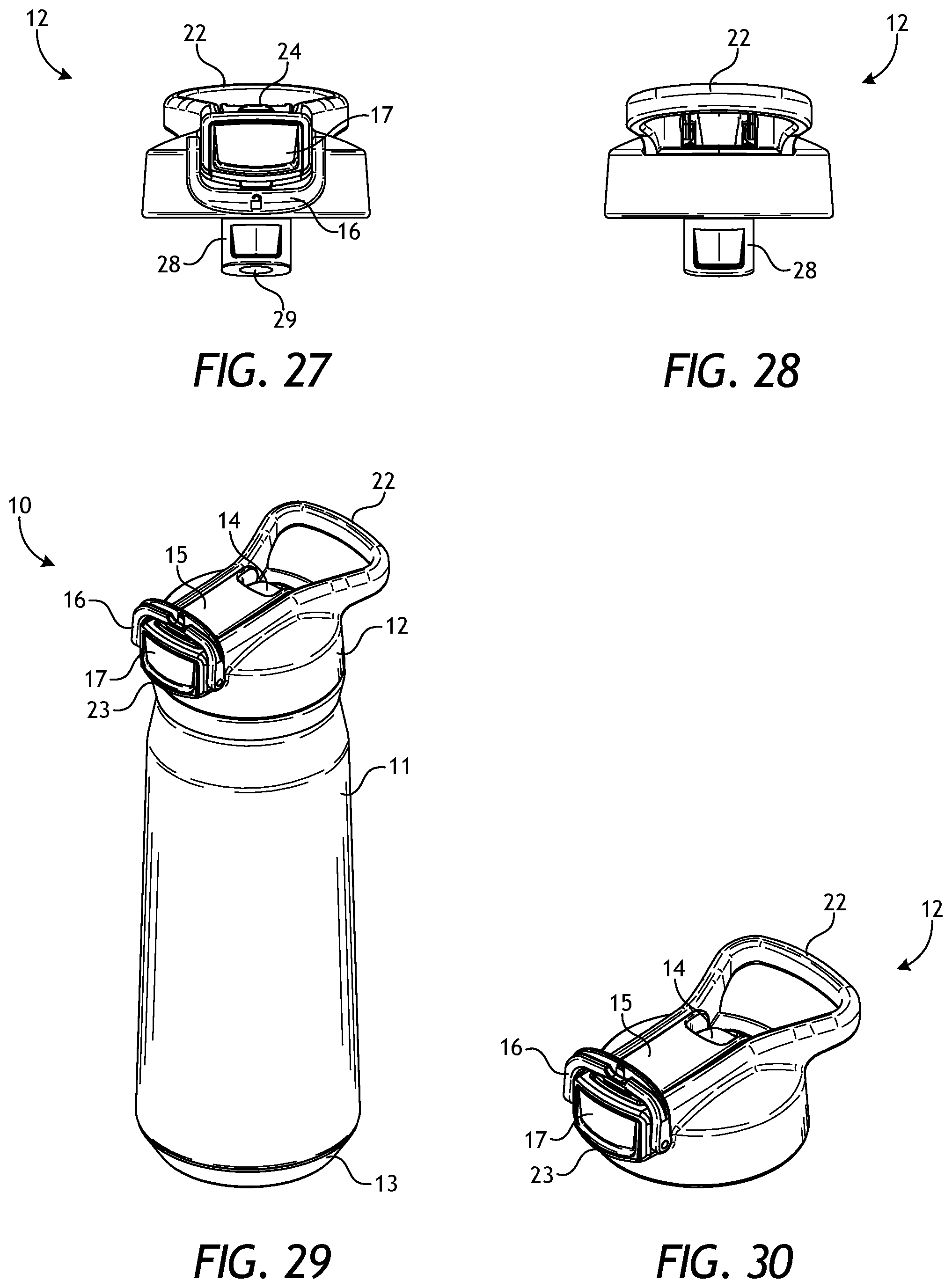 Patent US12103740 Figure 10 – Drinking vessel with hygienic straw