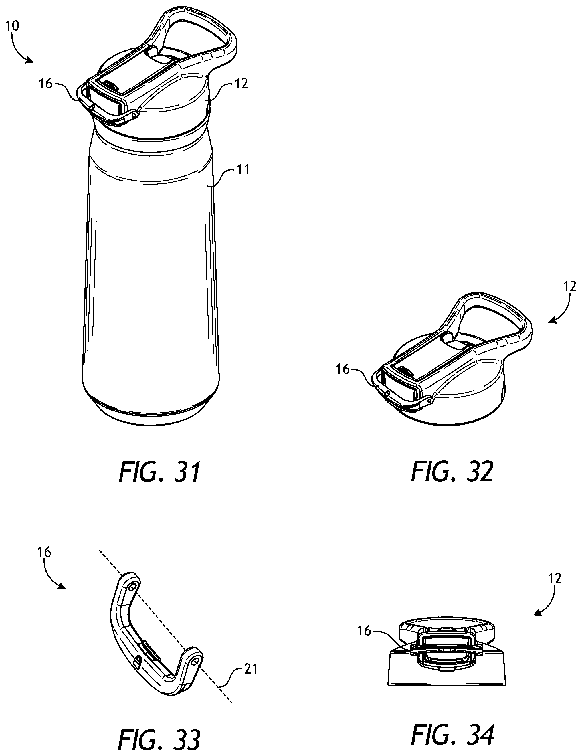 Patent US12103740 Figure 11 – Drinking vessel with hygienic straw