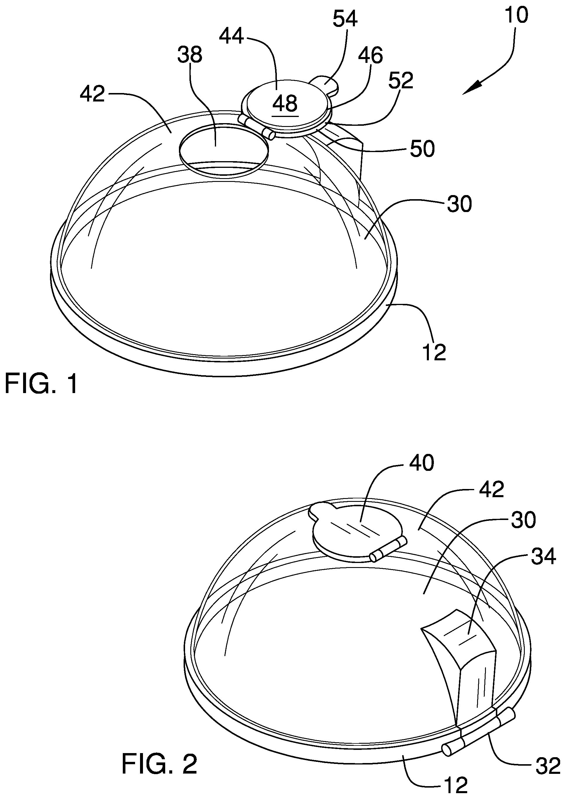 Patent US12103741 Figure 1 – Hinged tub covering device