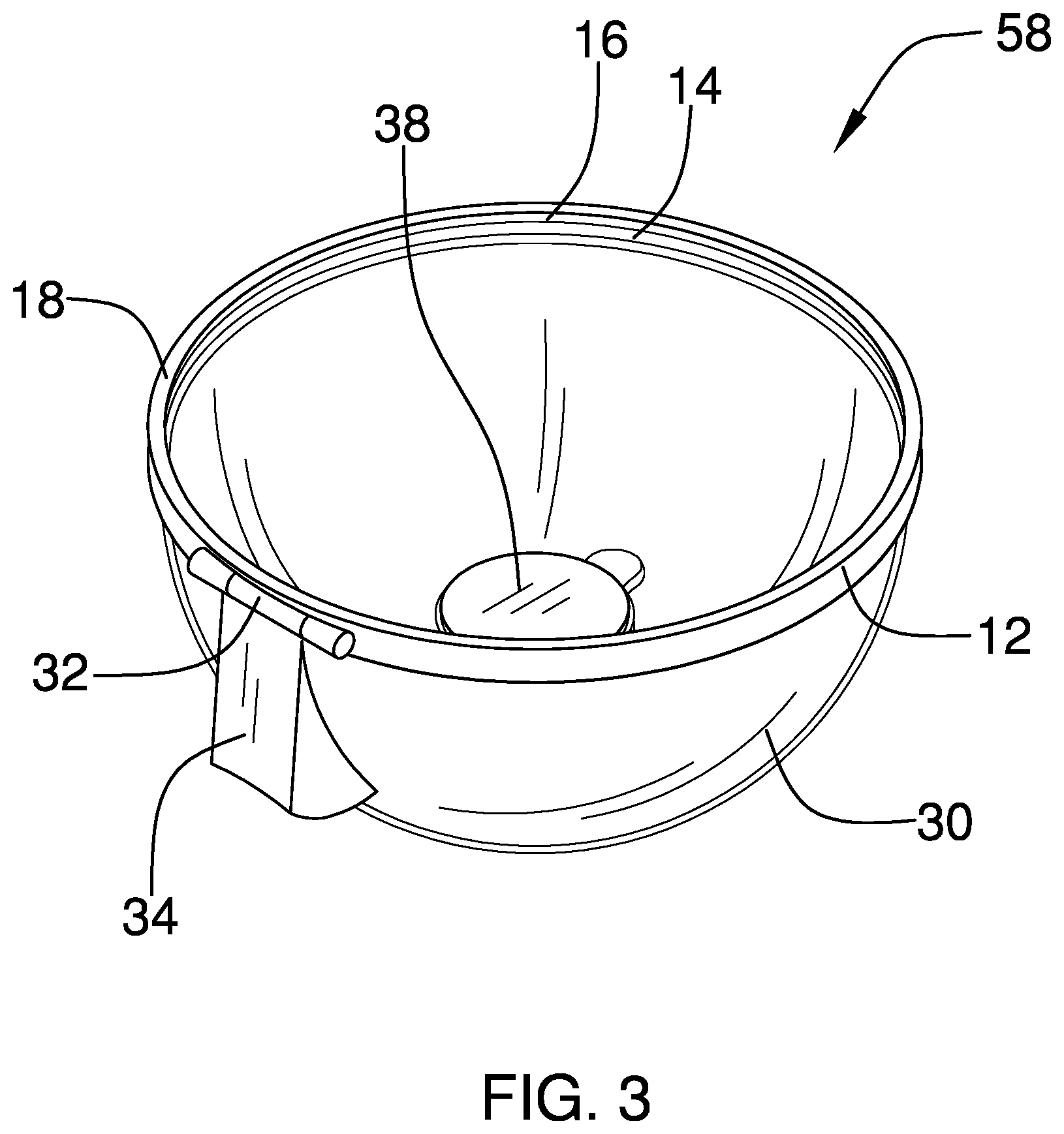 Patent US12103741 Figure 2 – Hinged tub covering device