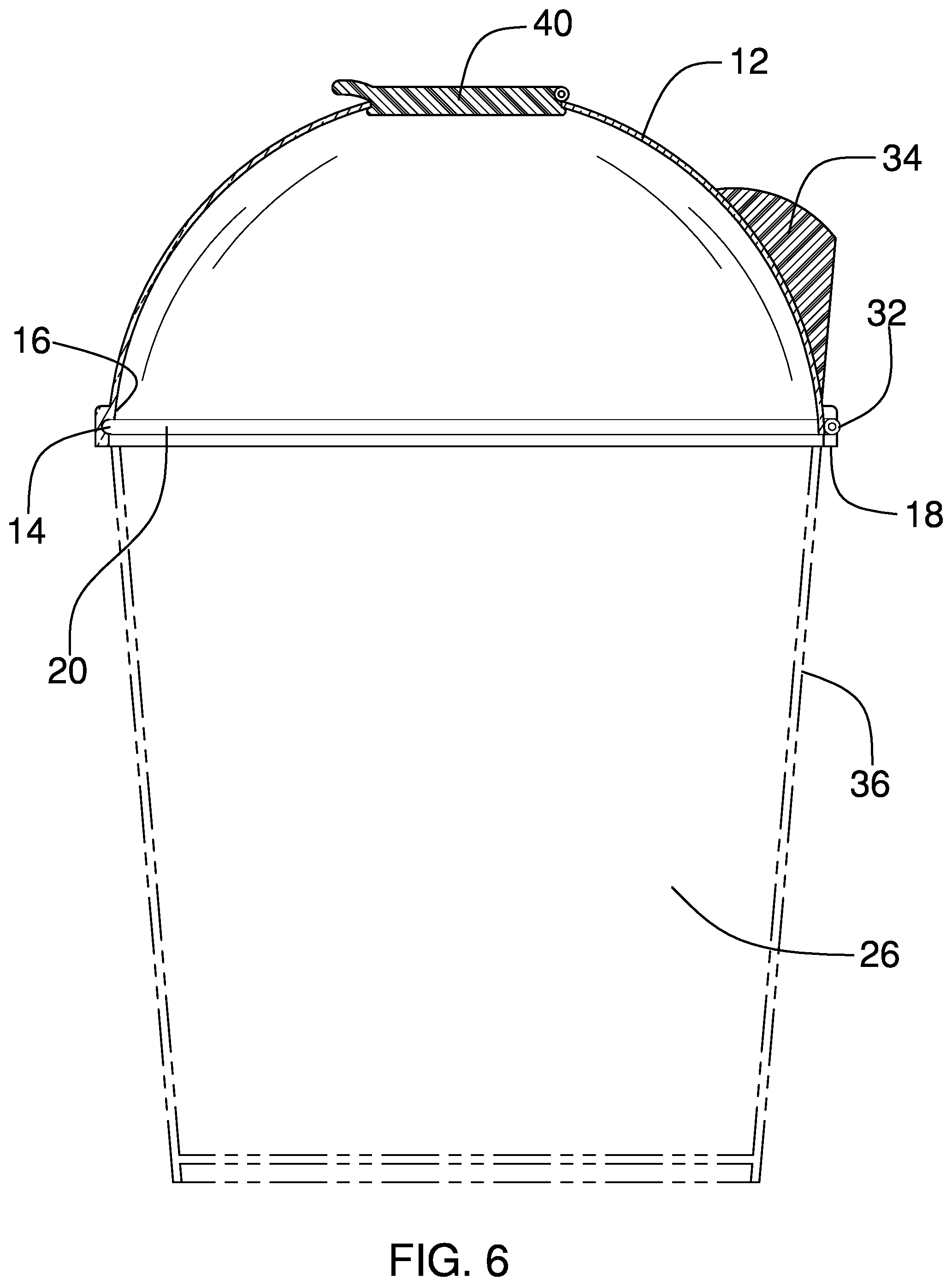 Patent US12103741 Figure 4 – Hinged tub covering device