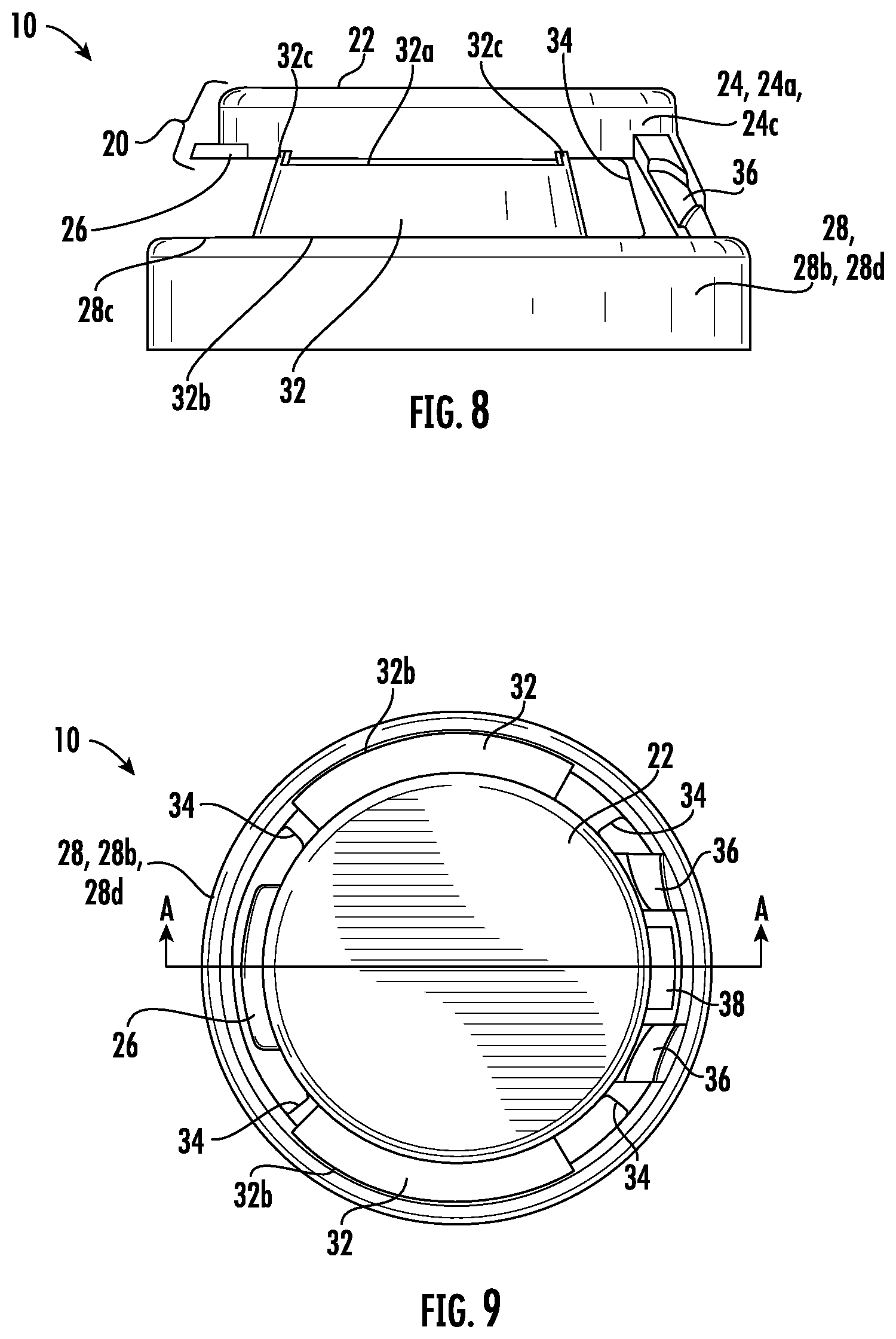 Patent US12103742 Figure 5 – Tethered flip closure