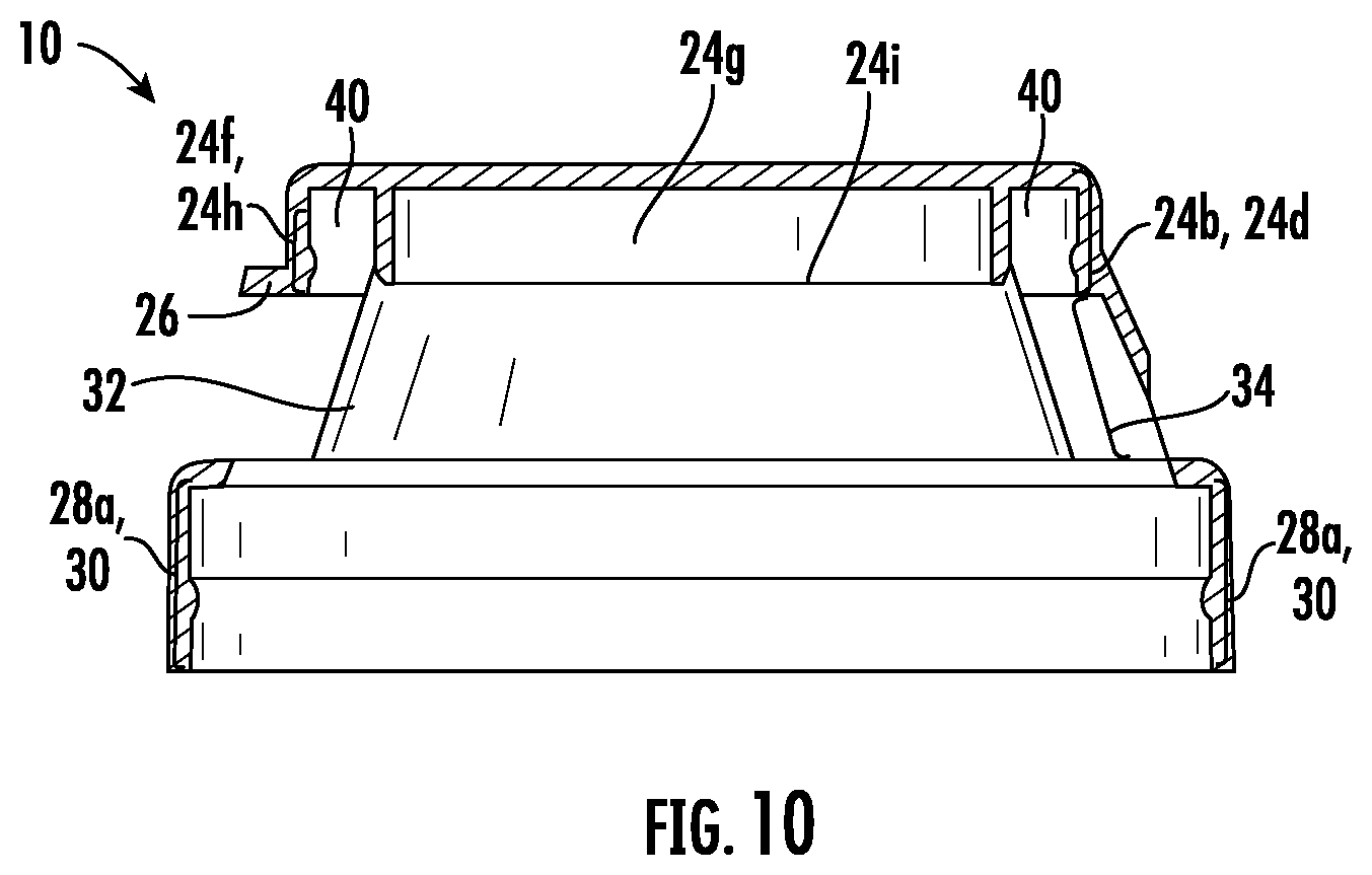 Patent US12103742 Figure 6 – Tethered flip closure