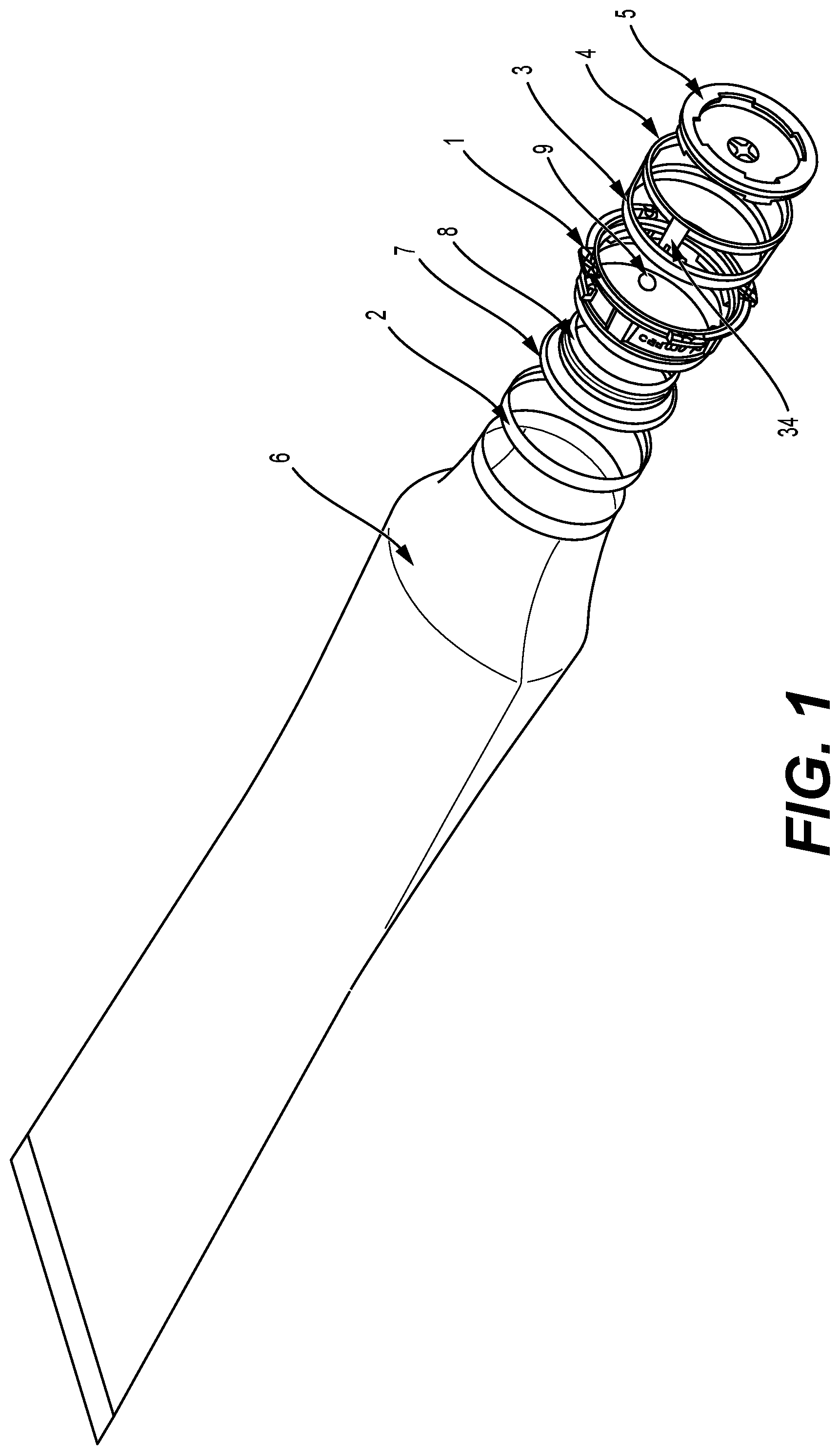 Patent US12103746 Figure 1 – Beta container for an alpha-beta port system