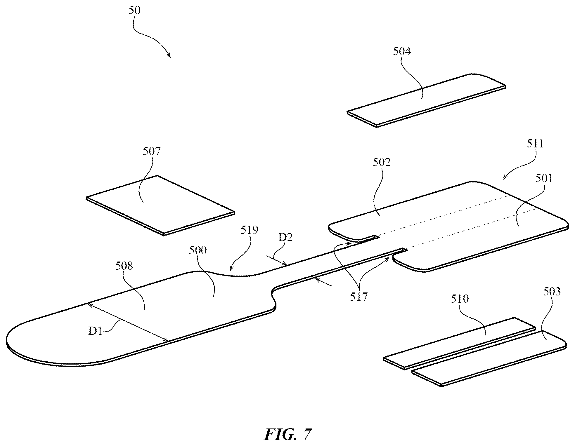 Patent US12103747 Figure 5 – Packaging with tamper-evident seal