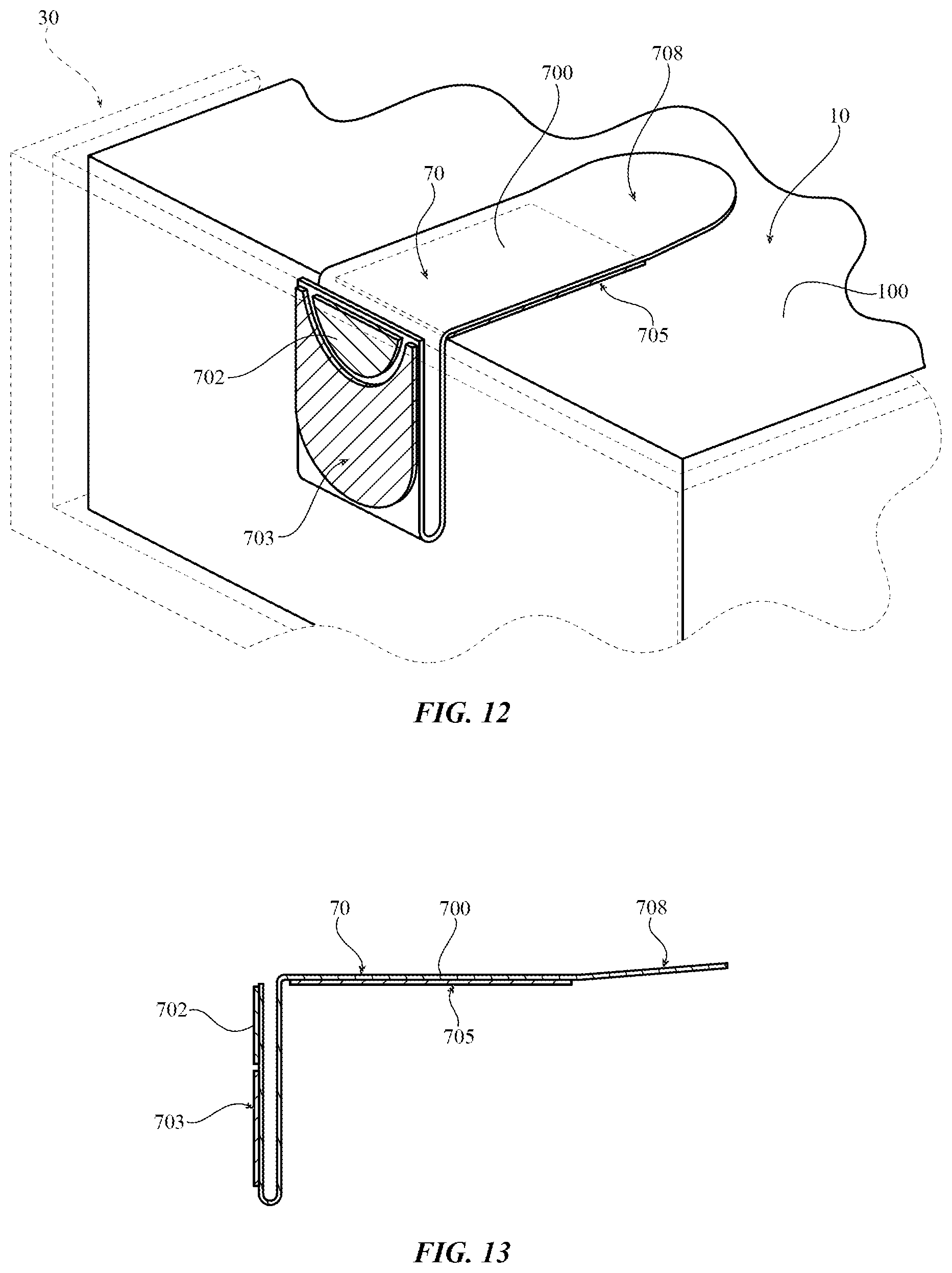 Patent US12103747 Figure 9 – Packaging with tamper-evident seal