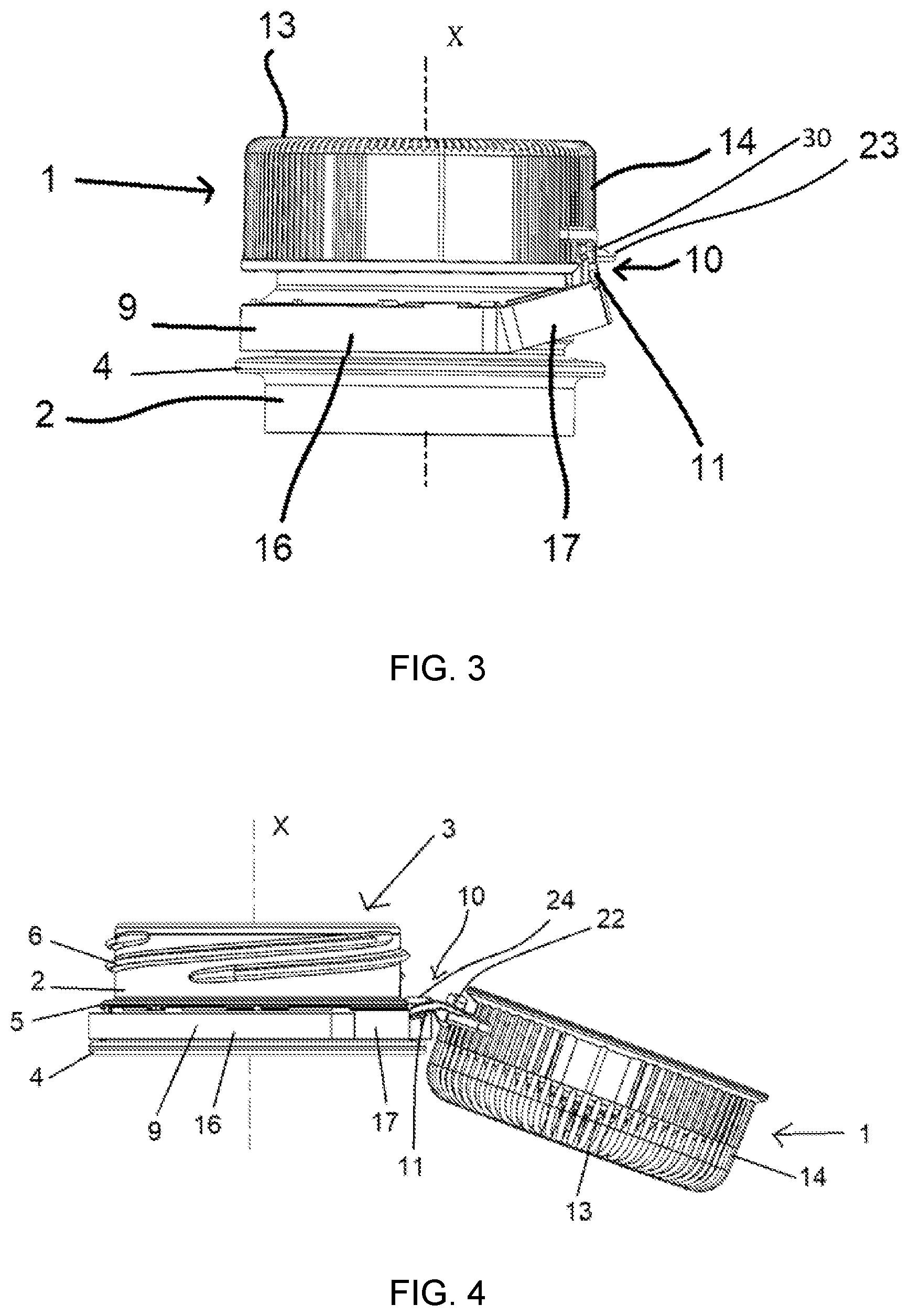 Patent US12103748 Figure 2 – Stopper device intended to be attached to the neck of a container